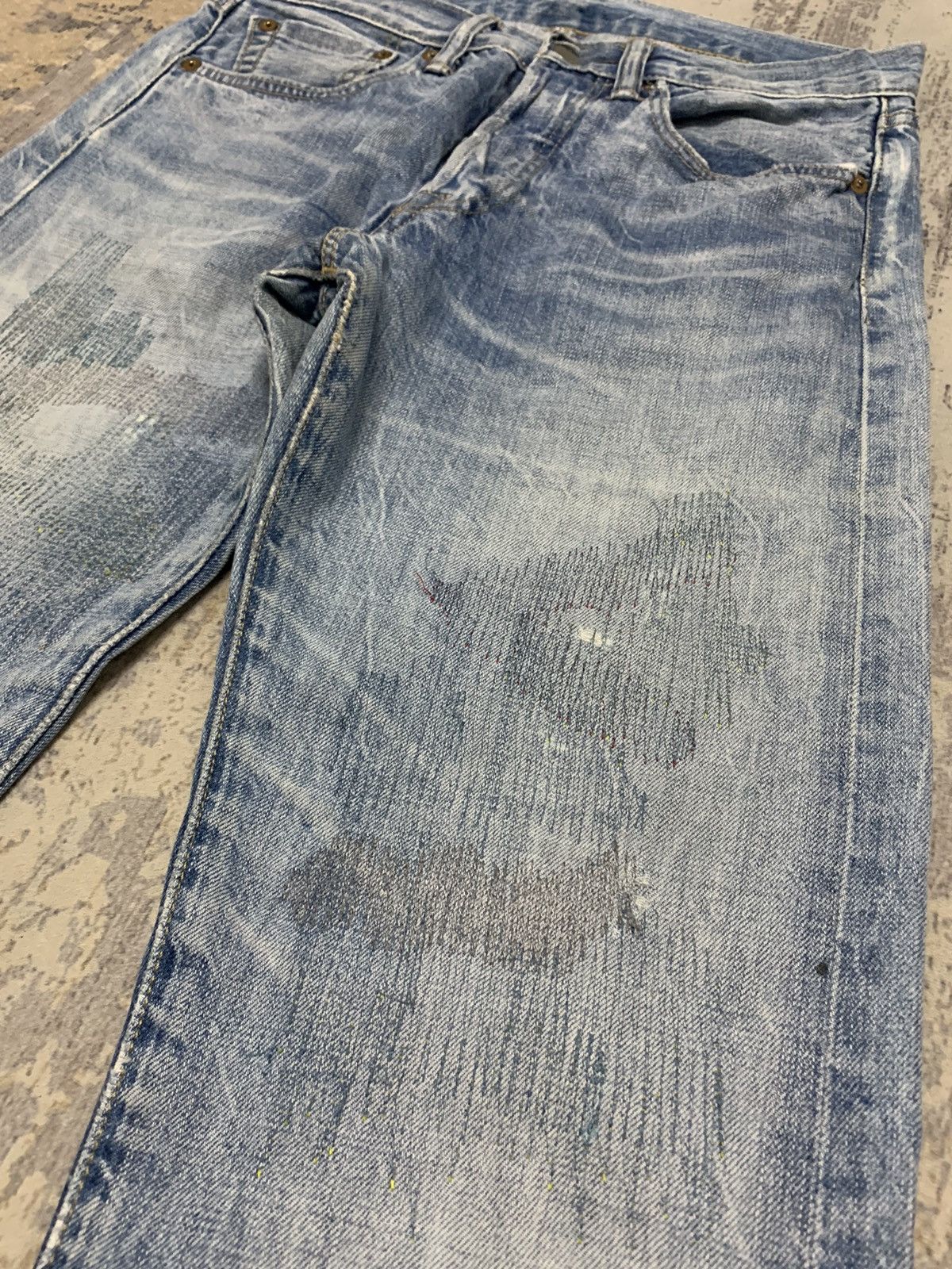 Levi's Vintage Levis 501 Red Line Selvedge Denim Jean 29x30.5 Size US 29 - 7 Thumbnail