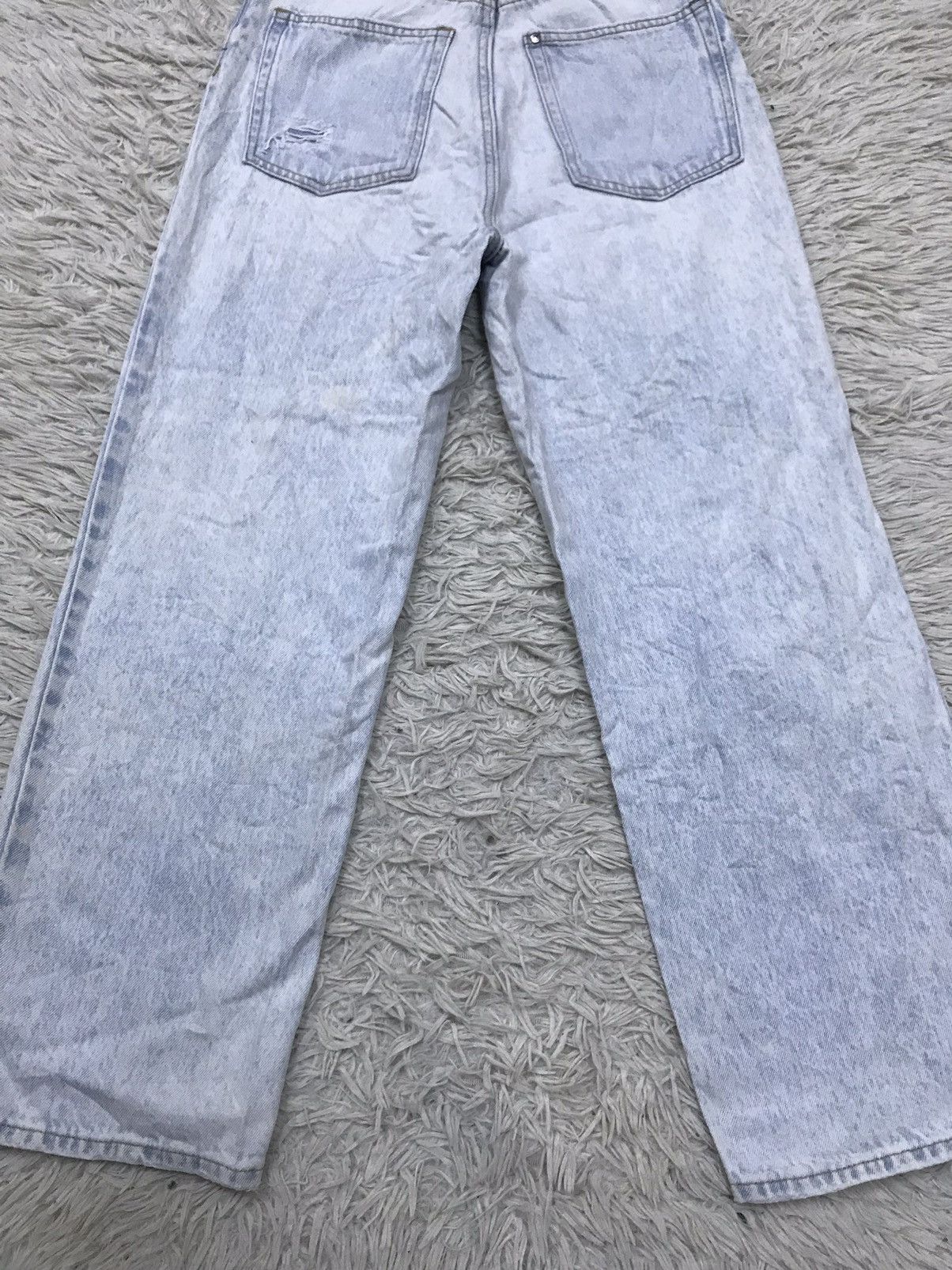 H&M H&M Loose Straight Distressed Baggy Jeans Size 24" / US 00 / IT 34 - 8 Thumbnail