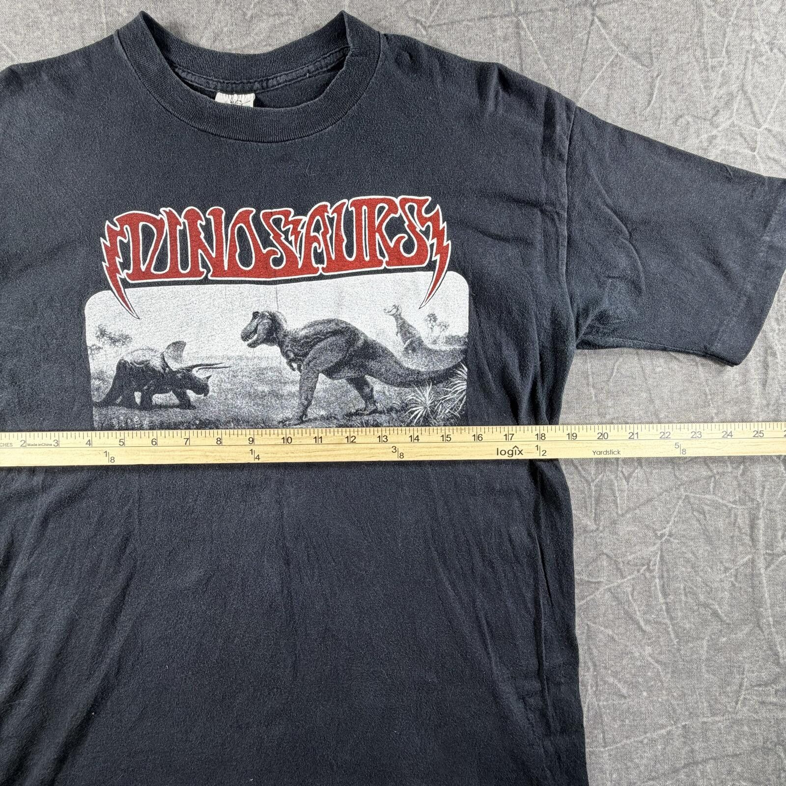 The Unbranded Brand Grateful Dead Shirt Men's L Black Dinosaurs 1985 Vintage Size ONE SIZE - 3 Thumbnail
