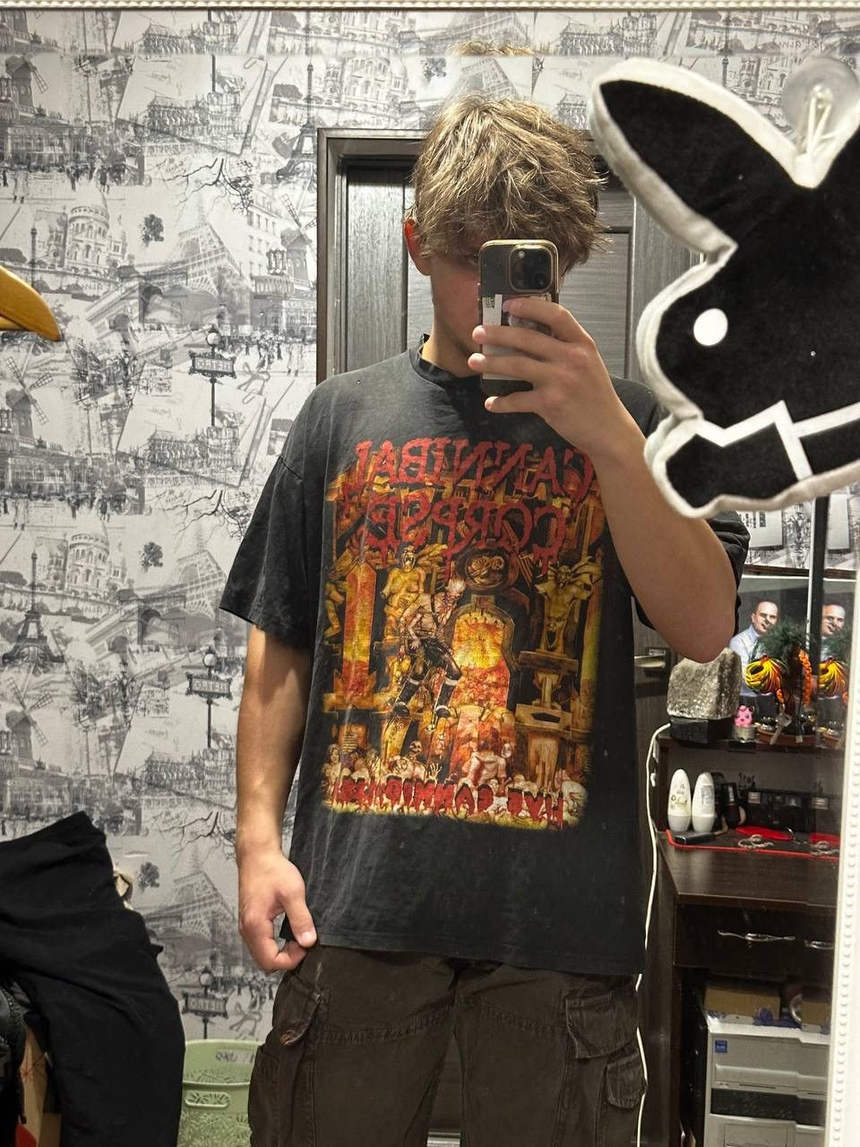 Band Tees × Vintage Rare!! Vintage 2002 Cannibal Corpse Butchered At Birth Tee Size US L / EU 52-54 / 3 - 2 Thumbnail