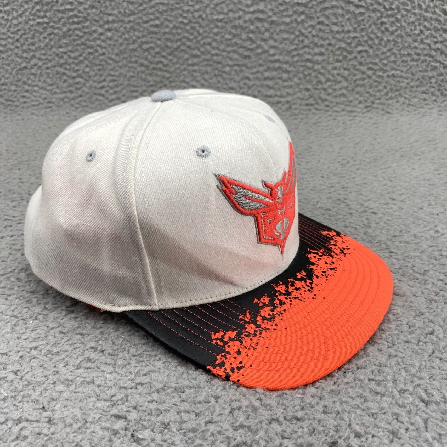 Mitchell & Ness Mitchell Ness Charlote Hornets Hat Cap Snap Back Adult Trucker Patch NBA Men's One Size Orange Cotton Canvas Adjustable Snapback Classic Men’s Hat Size ONE SIZE - 3 Thumbnail