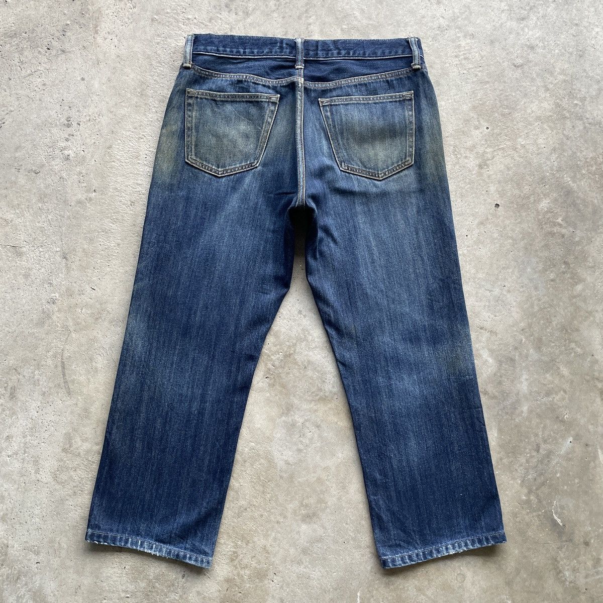 Japanese Brand Vintage Rusty Japanese Distressed Denim Jeans Pants W33 Size US 33 - 11 Thumbnail