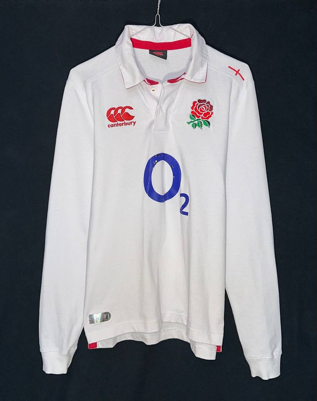 Canterbury of New Zealand CANTERBURY RUGBY UNION ENGLAND polo shirt long sleeve rose Size US S / EU 44-46 / 1 - 1 Thumbnail