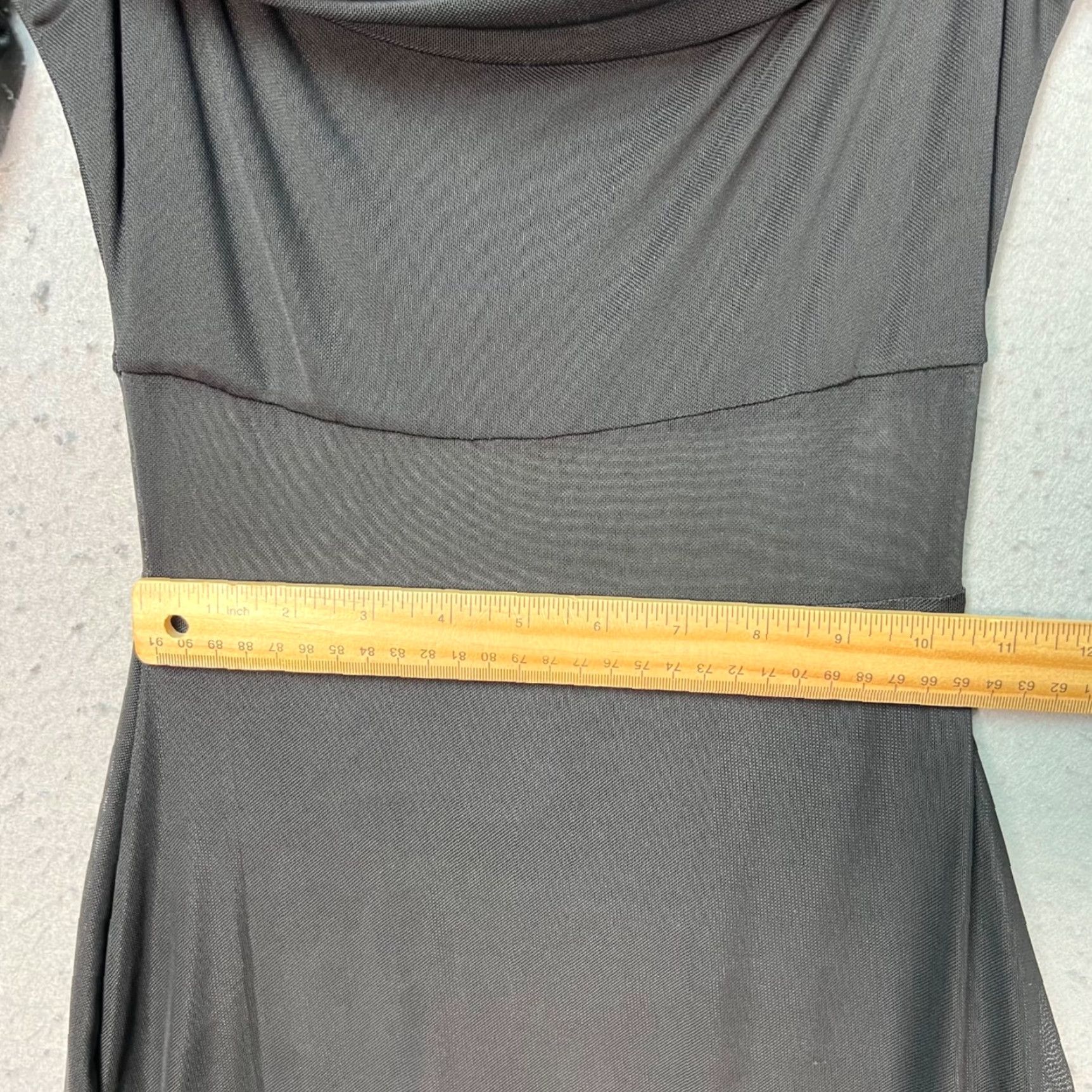 Vintage Windsor Black Off-Shoulder Long Sleeve Midi Dress Womens Small Size S / US 4 / IT 40 - 7 Thumbnail