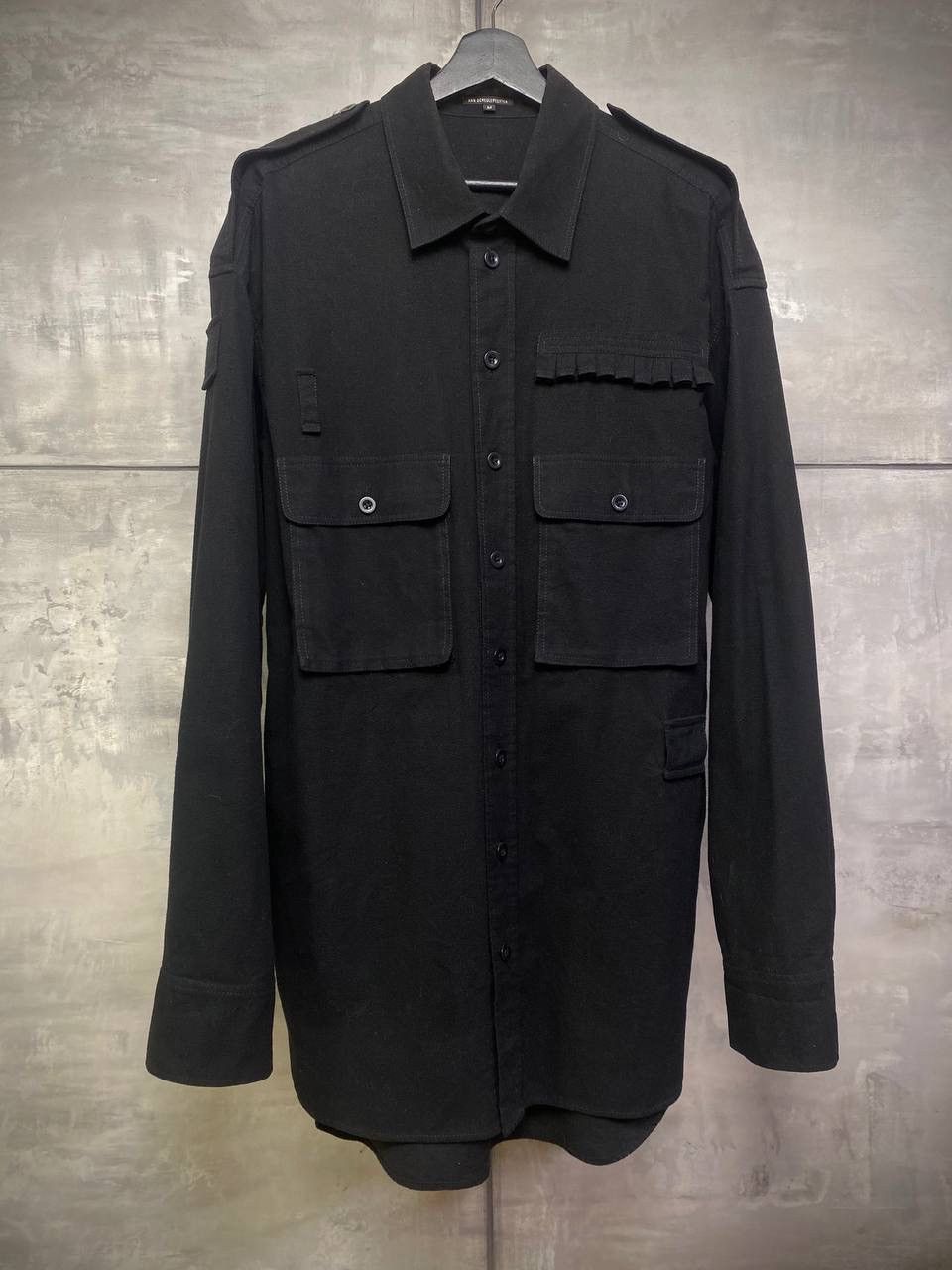 Ann Demeulemeester Long belted thick army shirt M-L Size US L / EU 52-54 / 3 - 2 Thumbnail