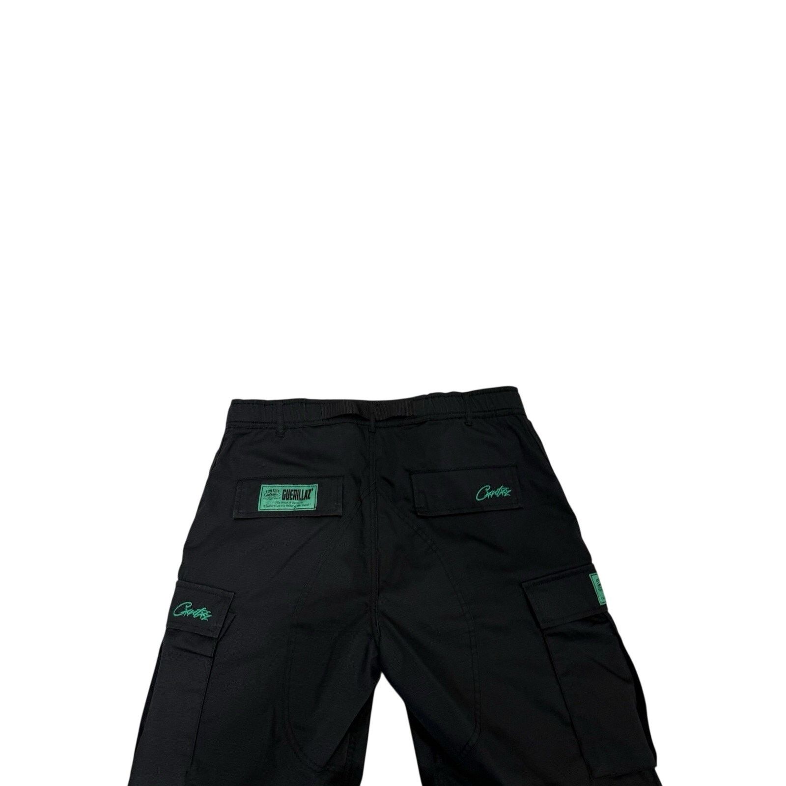 Corteiz Corteiz CRTZ Cargo Pants Black Green Alcatraz Logo Size 2XL Size US 38 / EU 54 - 4 Thumbnail