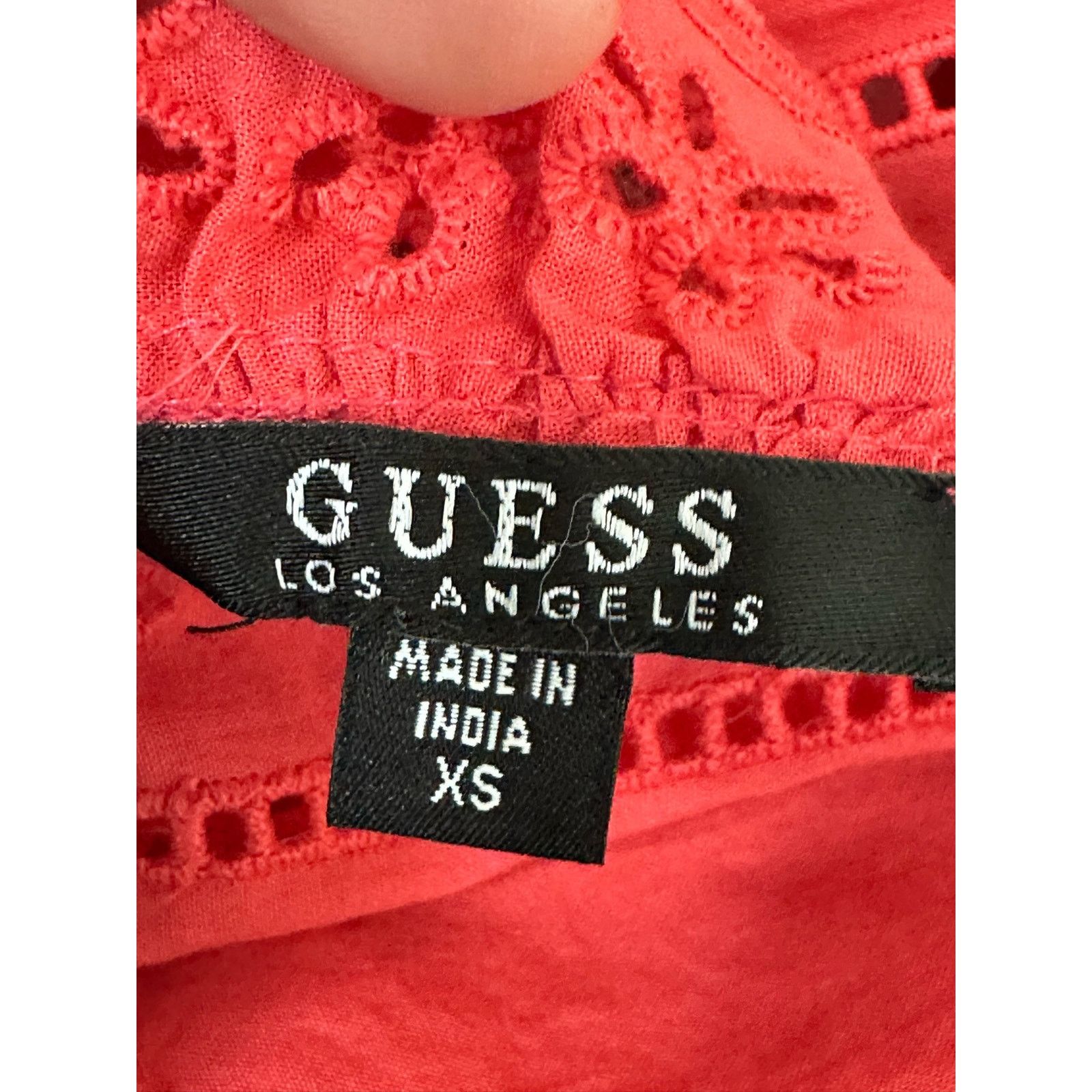 Guess Guess pink Isotta Cotton Eyelet Top size XS Size XS / US 0-2 / IT 36-38 - 4 Thumbnail