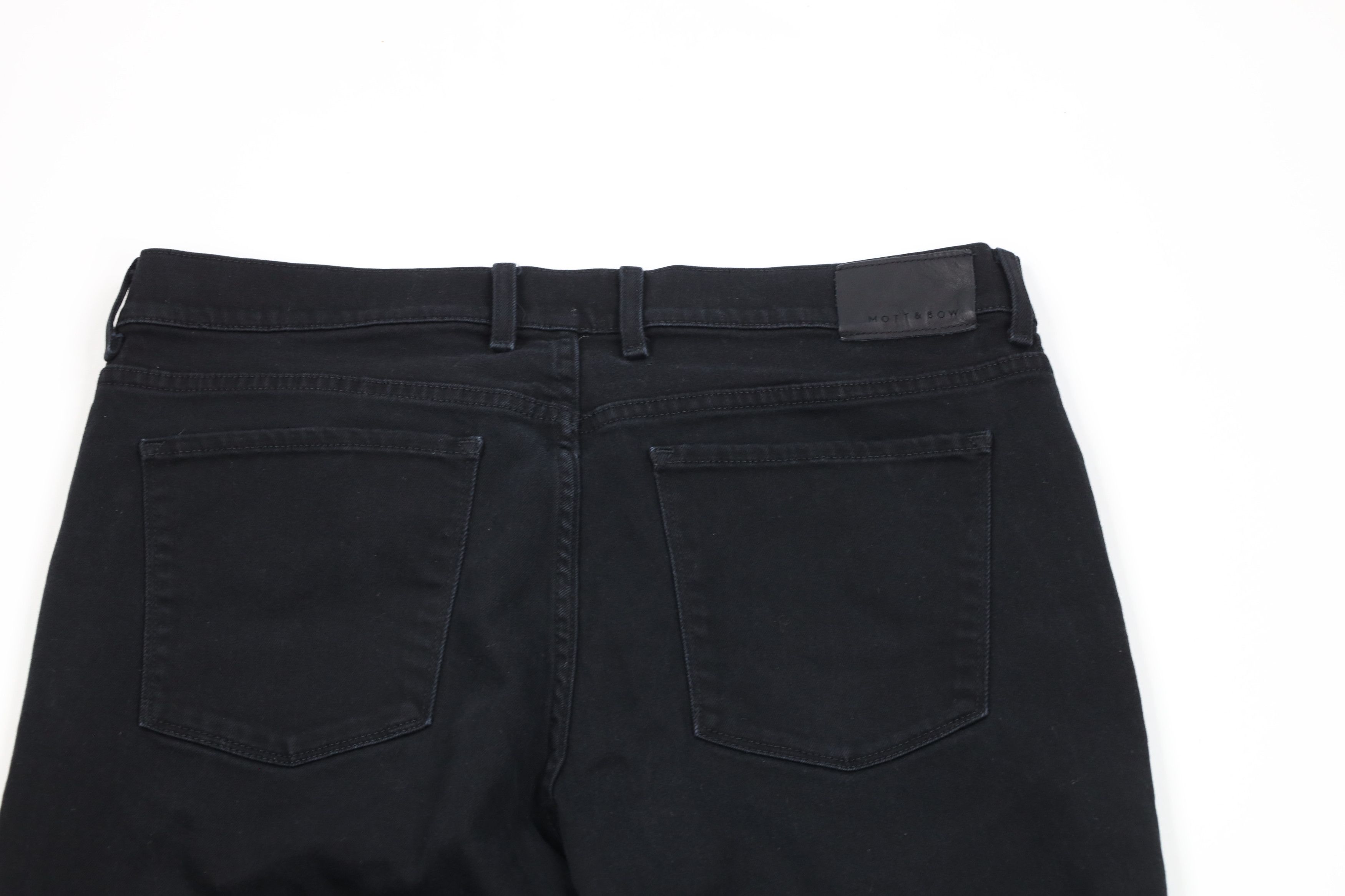 Mott & Bow × Vintage Mott & Bow Mens Stretch Slim Fit Denim Jeans Pants Black Size US 38 / EU 54 - 9 Thumbnail