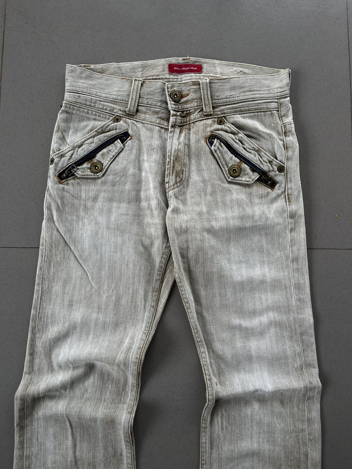 Tornado Mart 2000s JAPANESE ANTI LABEL ZIPPER FLARE BOOT CUT PANTS VKEI Size US 30 / EU 46 - 3 Thumbnail