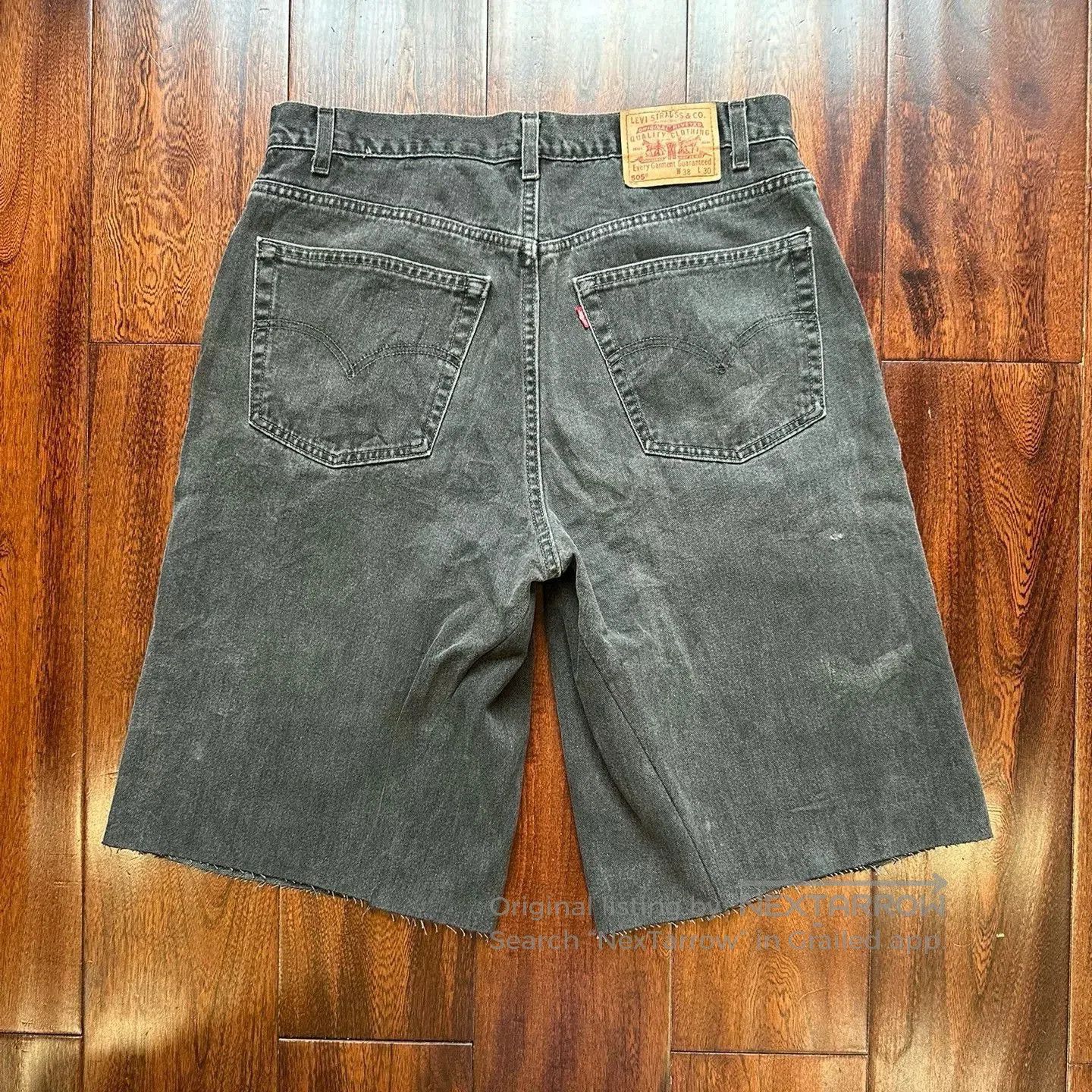 Vintage Vintage Levis Remake Baggy Shorts. Size US 35 - 2 Thumbnail