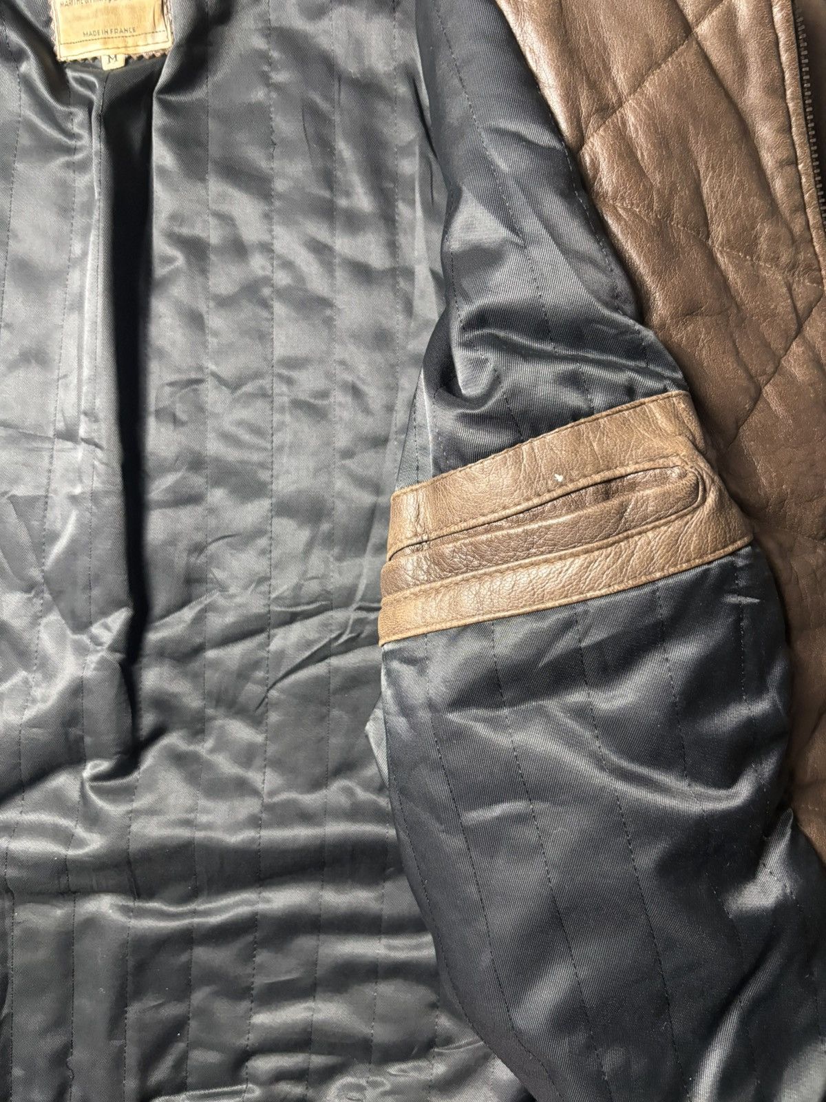 Marithe + Francois Girbaud 1980s Millesimes Shearling Leather Bomber Jacket Size US L / EU 52-54 / 3 - 10 Thumbnail