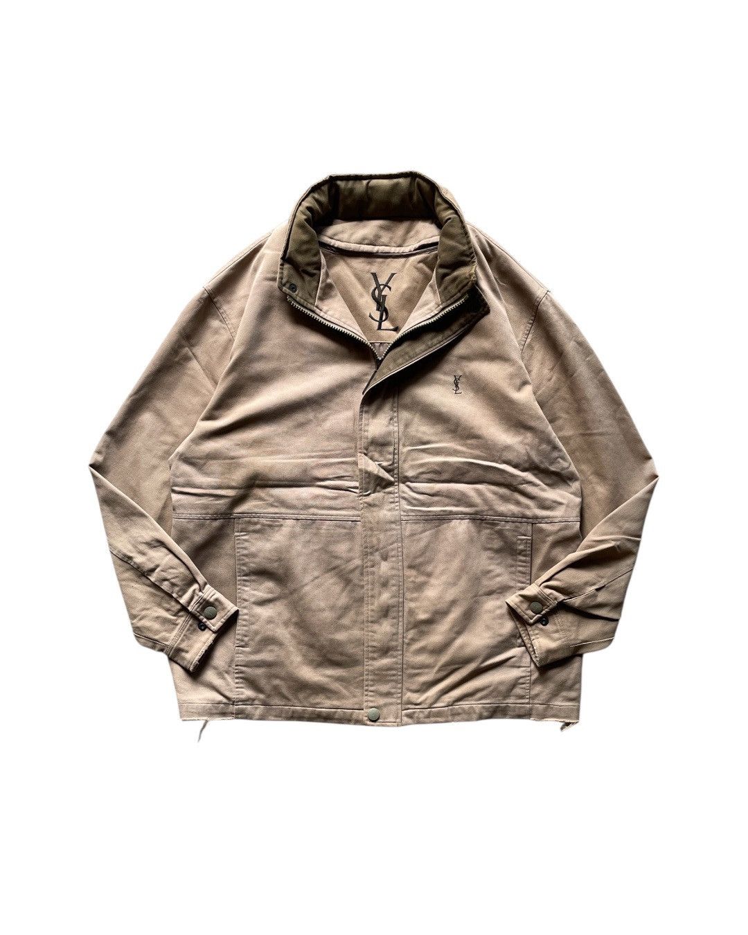 VERY RARE VINTAGE JACKET YVES SAINT LAURENT YSL BIG LOGO