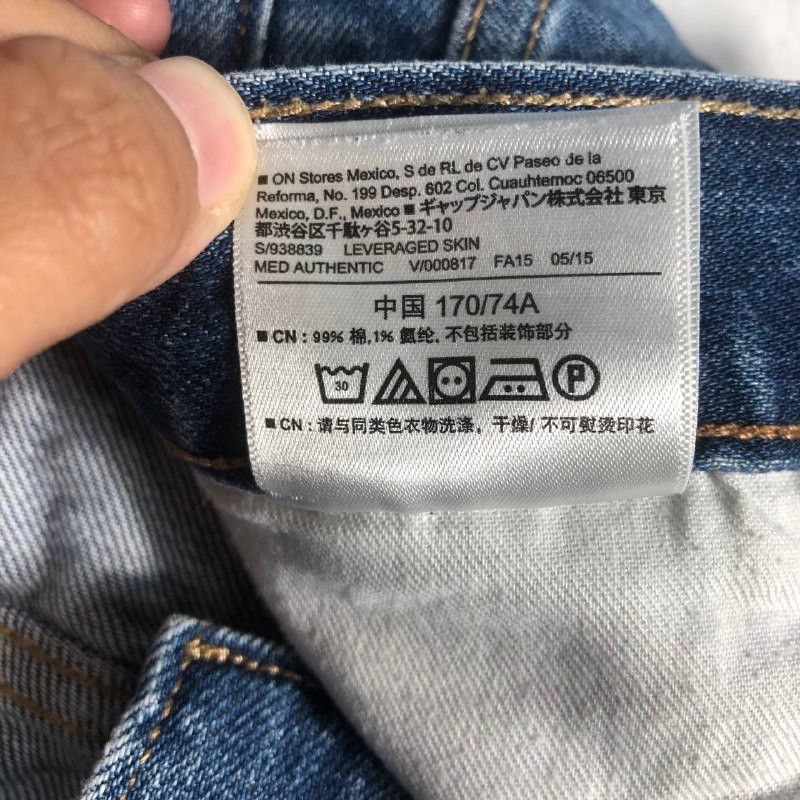 Jean × Old Navy Vintage "Old Navy" skinny men denim jeans Size US 30 / EU 46 - 13 Thumbnail