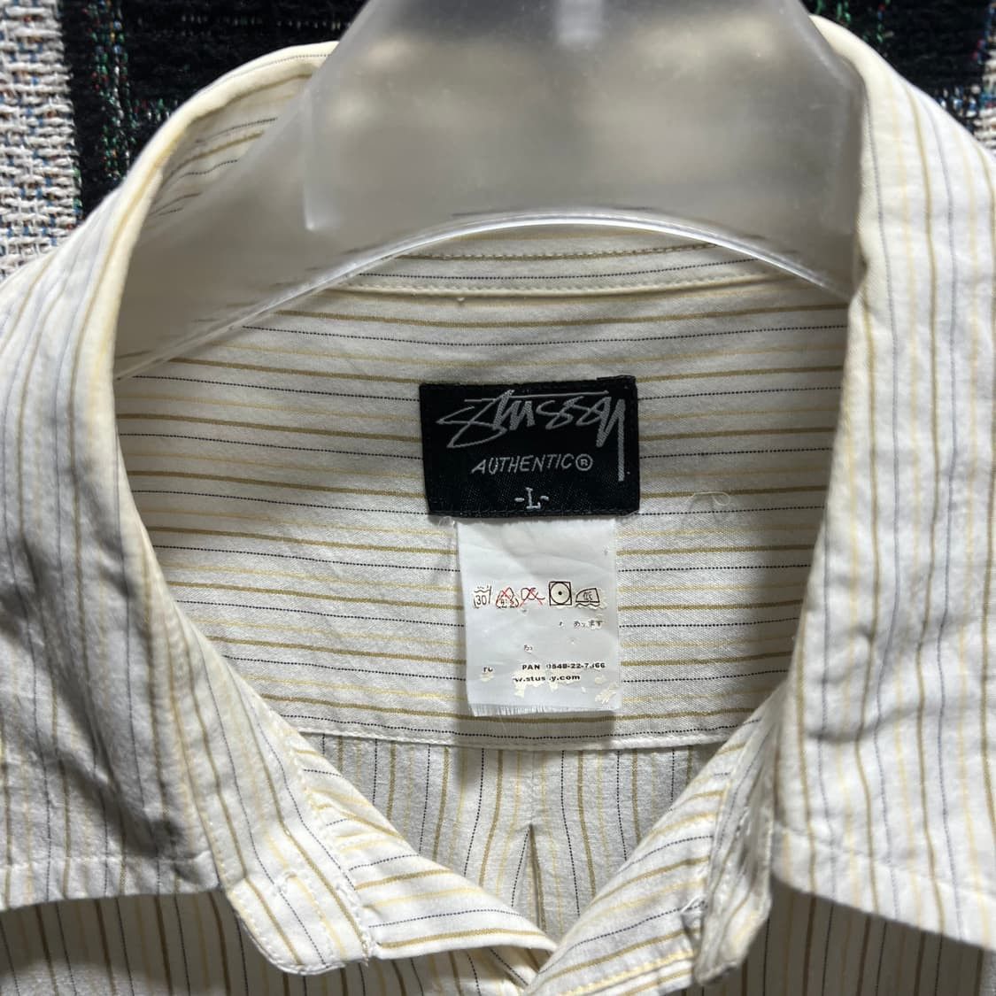 Stussy Stussy Authentic embroidery Flower Stripe Shirt Size US L / EU 52-54 / 3 - 3 Thumbnail