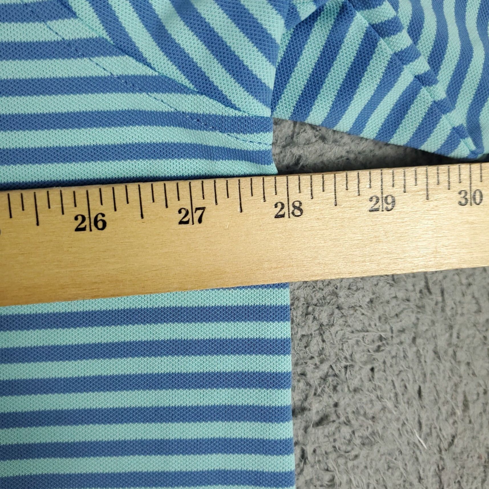 Peter Millar Peter Millar Polo Shirt Mens 2XL Blue Striped Golf Short Sleeve Polo Shirt Mens 2XL Blue Striped Size US XXL / EU 58 / 5 - 7 Thumbnail