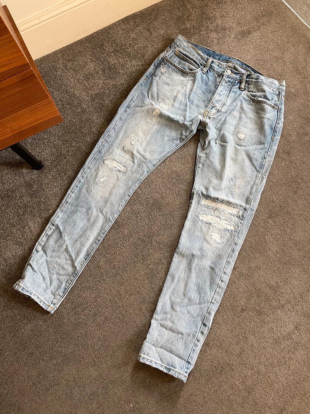 MNML MNML distressed denim jeans Size US 32 / EU 48 - 4 Thumbnail