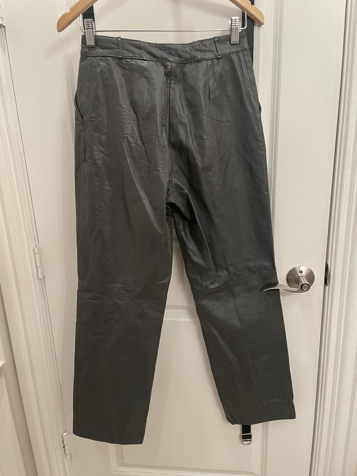 C&A Stylish C&A Genuine Leather Pants - Size 36 Size 36" / US 14 / IT 50 - 3 Thumbnail