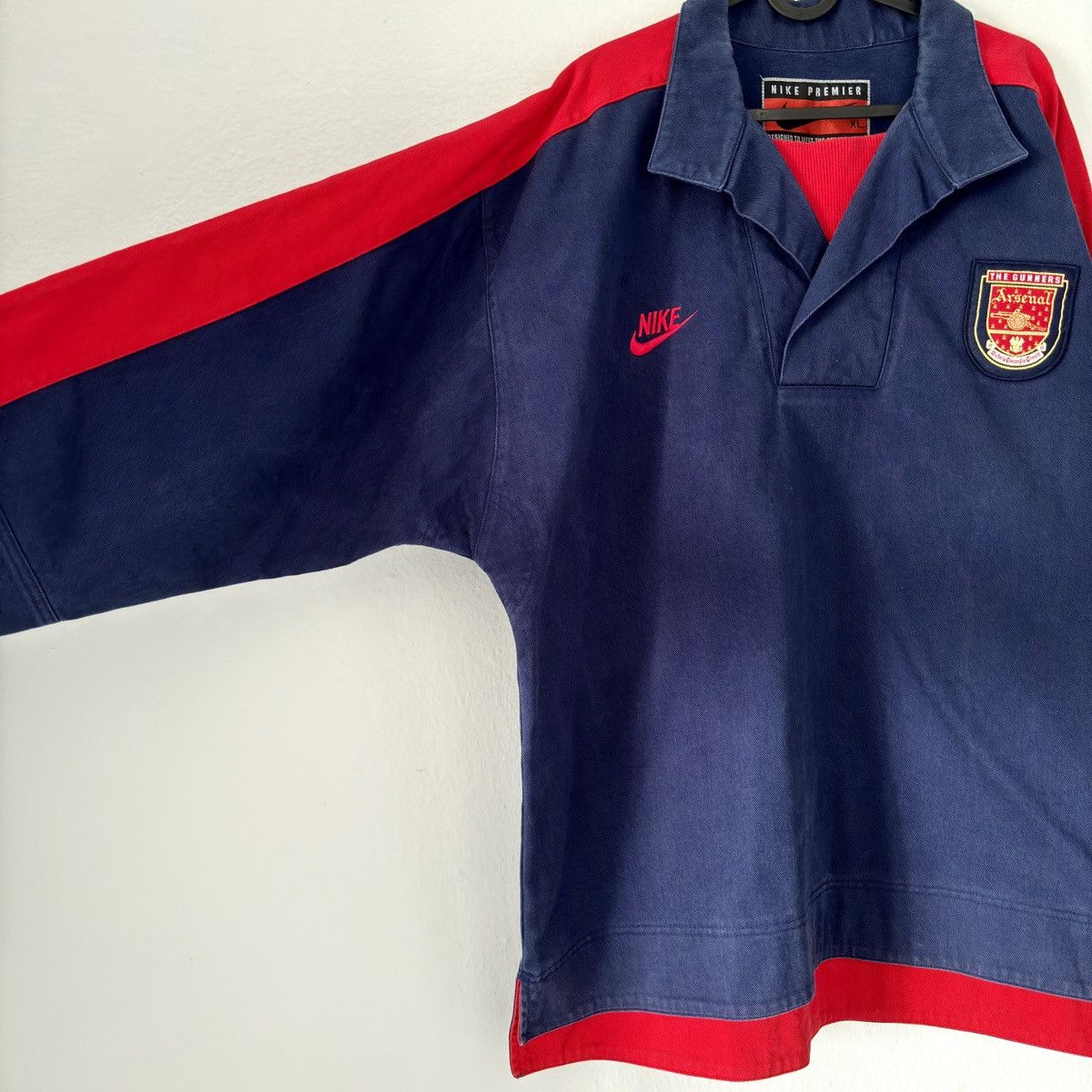 Nike × Vintage 🔥 ULTRA RARE 1995 1997 Arsenal London Nike Soccer Jacket Size US XL / EU 56 / 4 - 4 Thumbnail