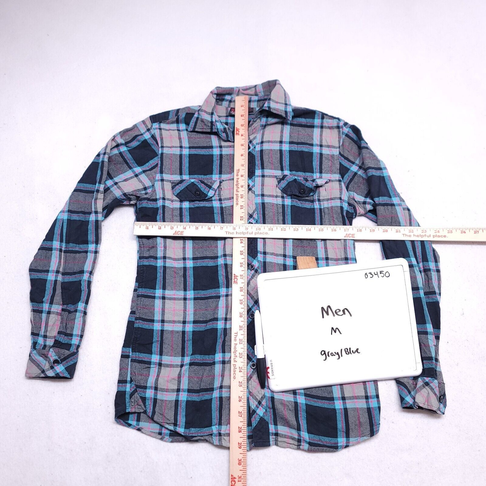 Burnside Burnside Tartan Flannel Button Up Shirt Mens Size M Blue Size US M / EU 48-50 / 2 - 6 Thumbnail