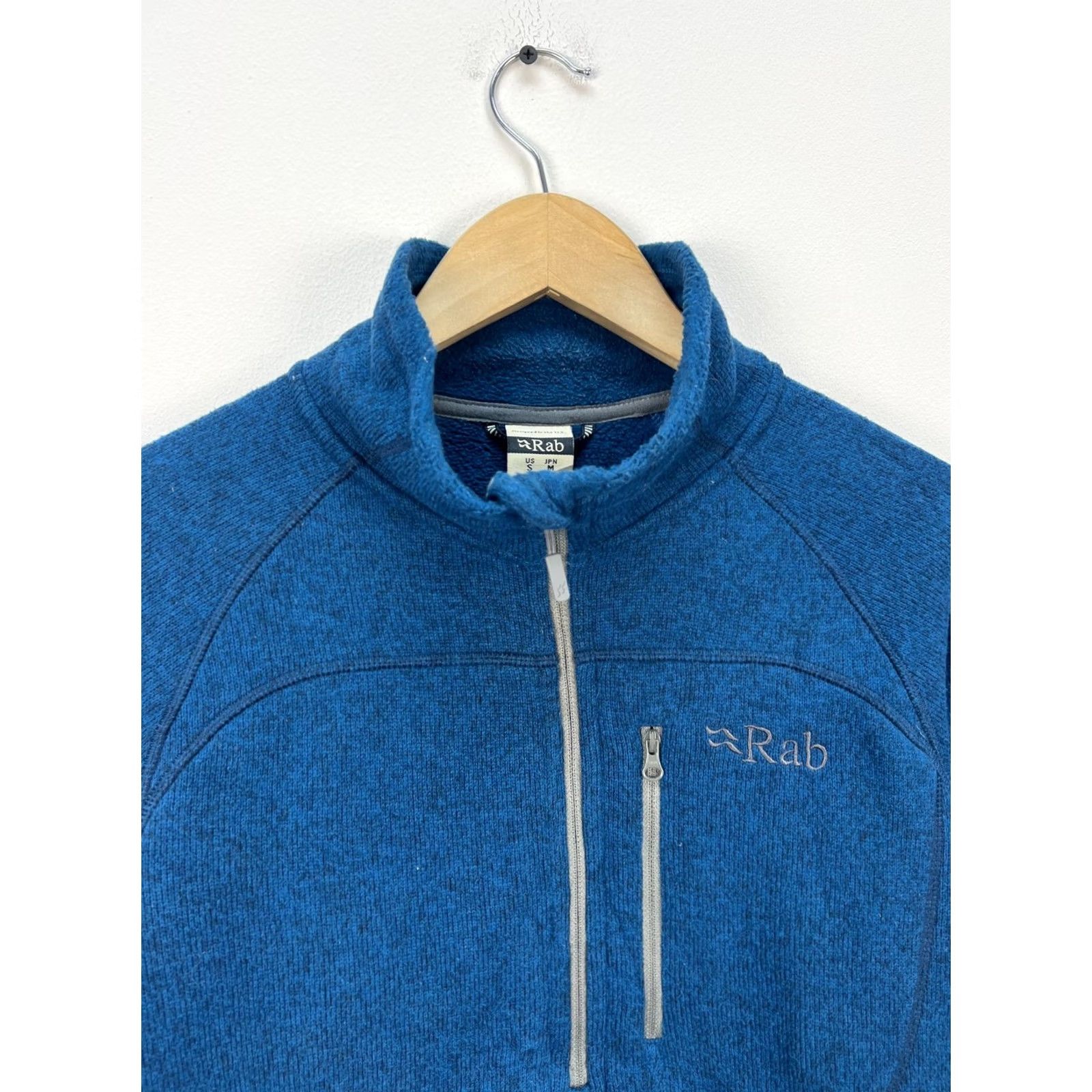 Rab RAB Sweatshirt Pull-On Thermal Fleece 1/4 Zip Mens S Blue Logo Pullover Shirt Size US S / EU 44-46 / 1 - 2 Thumbnail