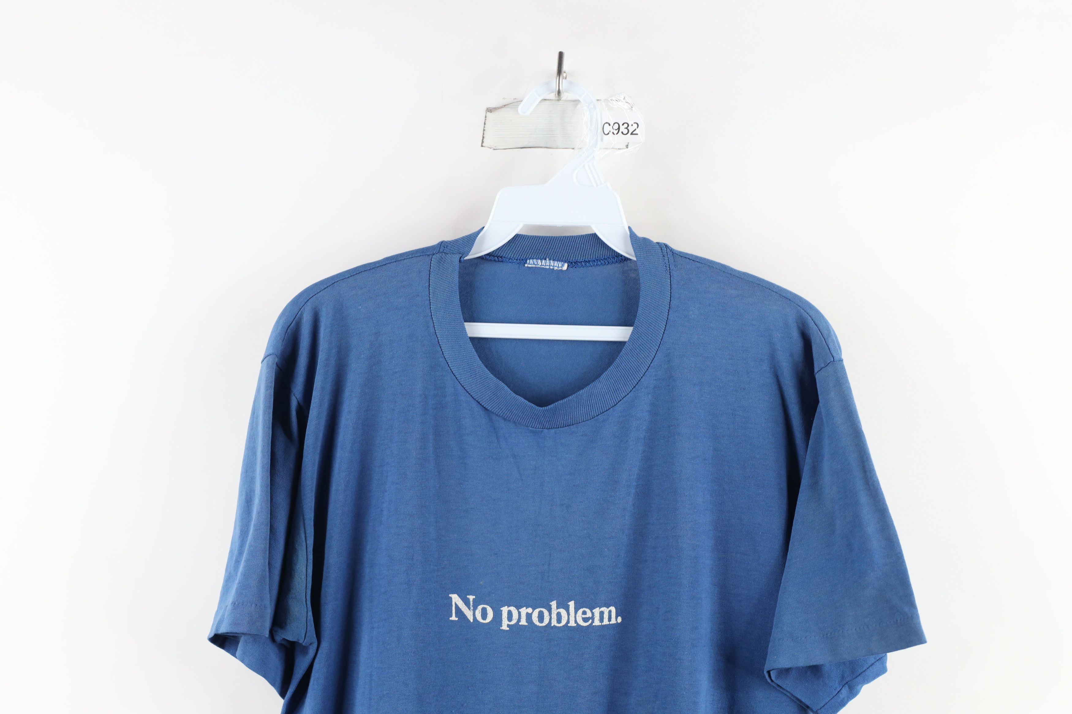 Vintage Vintage 90s Streetwear Thin Spell Out No Problem T-Shirt USA Size US M / EU 48-50 / 2 - 2 Thumbnail