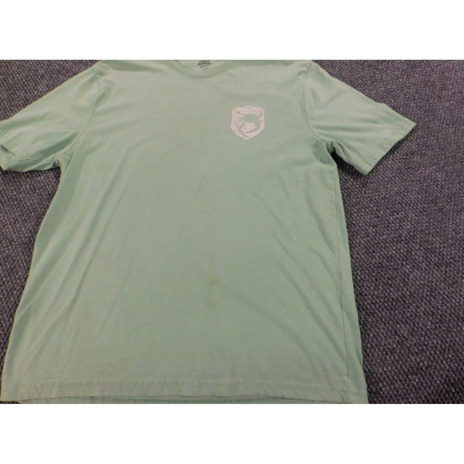 Izod IZOD Mens Shirt T-Shirt Large Green Cotton Short Sleeve Crew Neck Logo Regular Christmas Outdoor Size US L / EU 52-54 / 3 - 3 Thumbnail