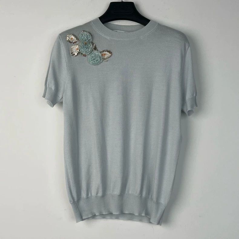 Dior Dior Size 36 Cashmere knitted short sleeves 2503-Nextarrow Size US XS / EU 42 / 0 - 1 Thumbnail