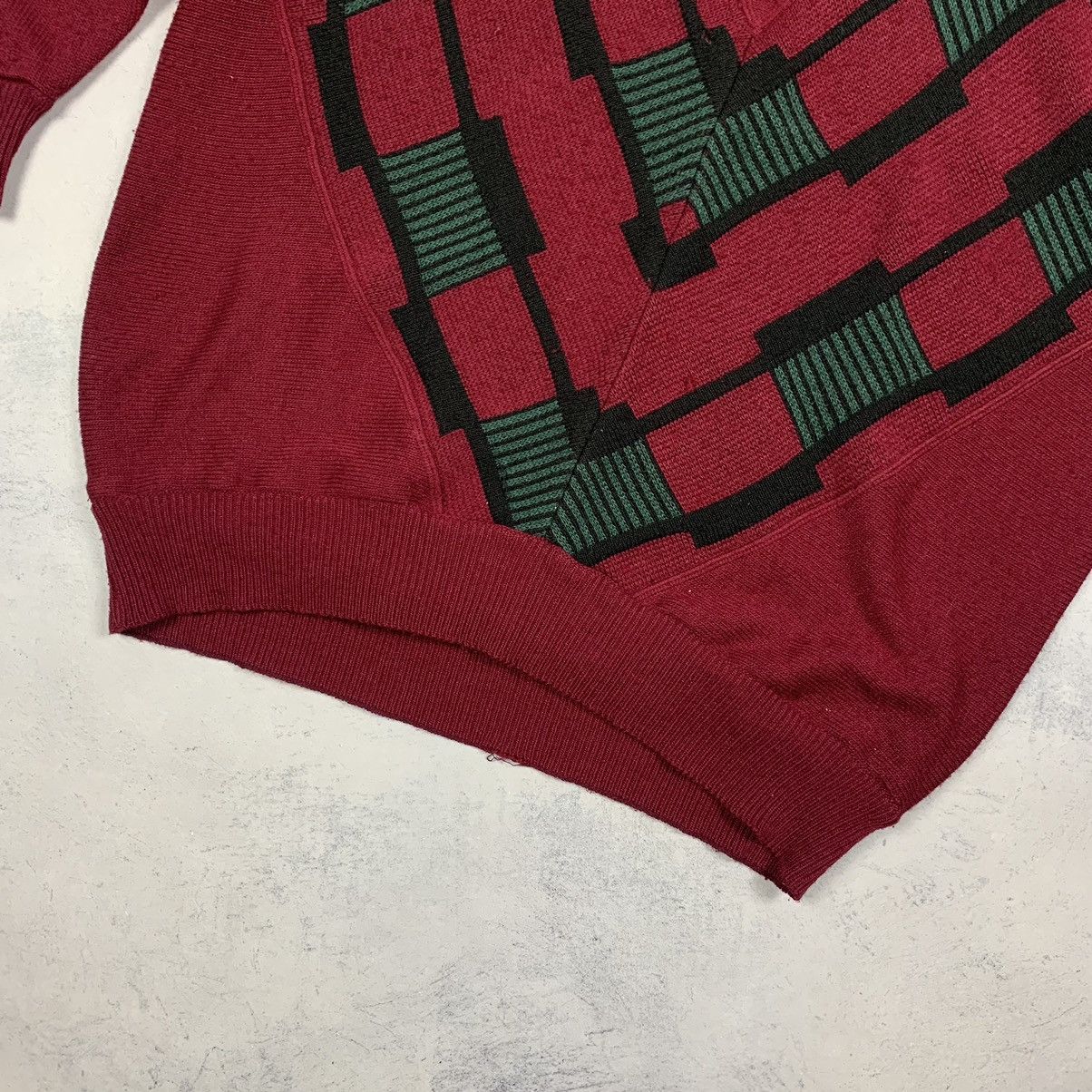 Carlo Colucci Vintage Carlo Collucci 3D Knit Wool Sweater West Germany 90s Size US M / EU 48-50 / 2 - 3 Thumbnail