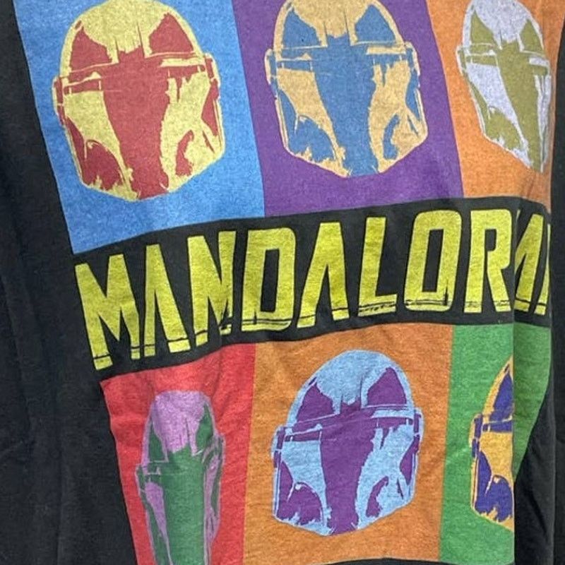 Delta Star Wars Mandolorian Block Mens 2XL Cotton Tee Shirt Size US XXL / EU 58 / 5 - 2 Thumbnail