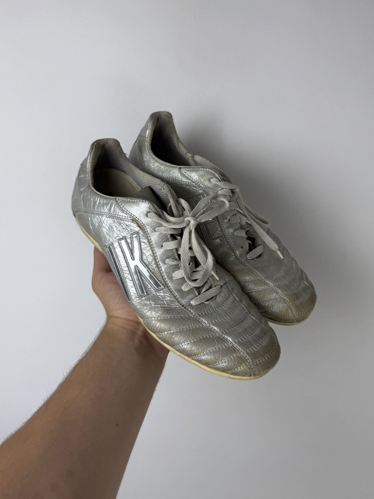Dirk Bikkembergs Dirk Bikkembergs VTG Low Trainer Leather Logo Shoes Sneakers Size US 8 / EU 41 - 10 Thumbnail