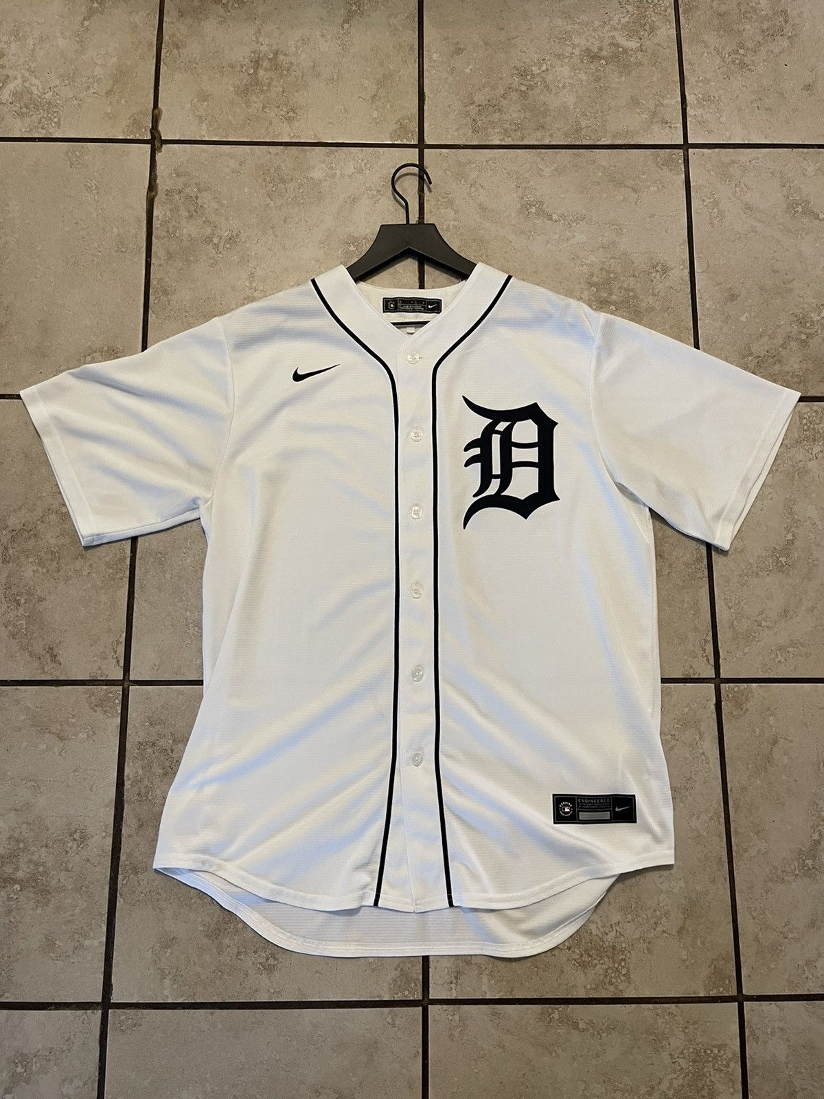 image of Mlb Detroit Tigers Top in White, Men's (Size Large)