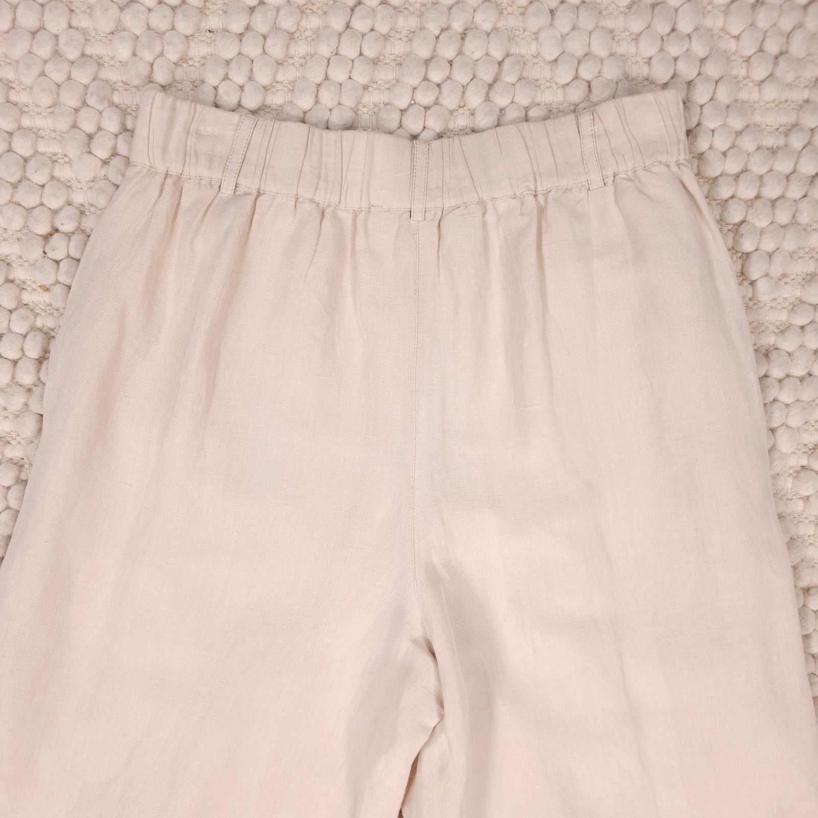 Boston Proper Boston Proper Linen Wide Leg Pants Natural Sz 10 Size 32" / US 10 / IT 46 - 7 Thumbnail