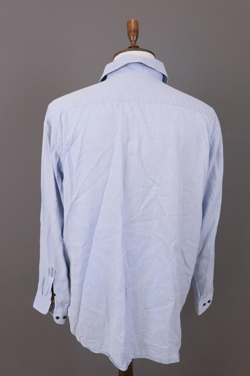 Etro Etro Milano Blue Formal Oxford Dress Shirt 44 Size US M / EU 48-50 / 2 - 9 Thumbnail