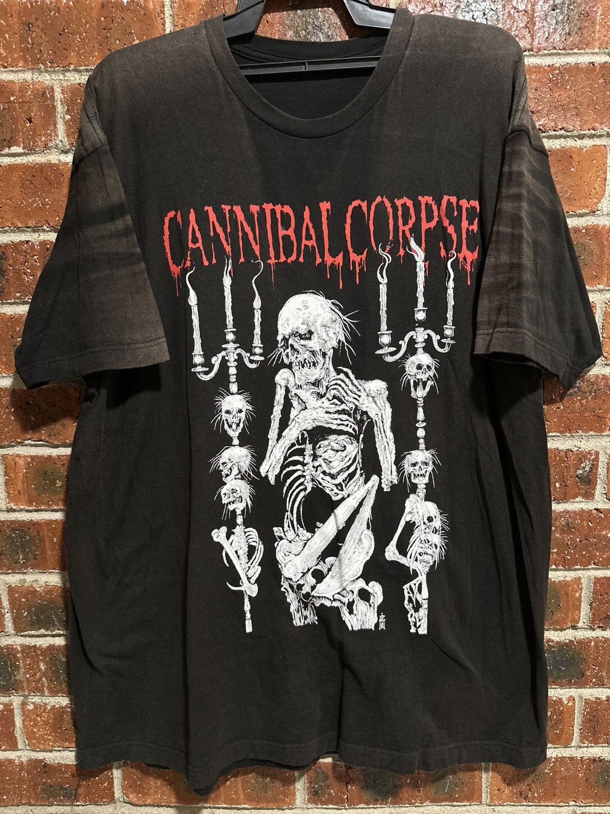 Band Tees Thrashed Vintage Cannibal Corpse Sun Faded Tee Size US XXL / EU 58 / 5 - 1 Thumbnail