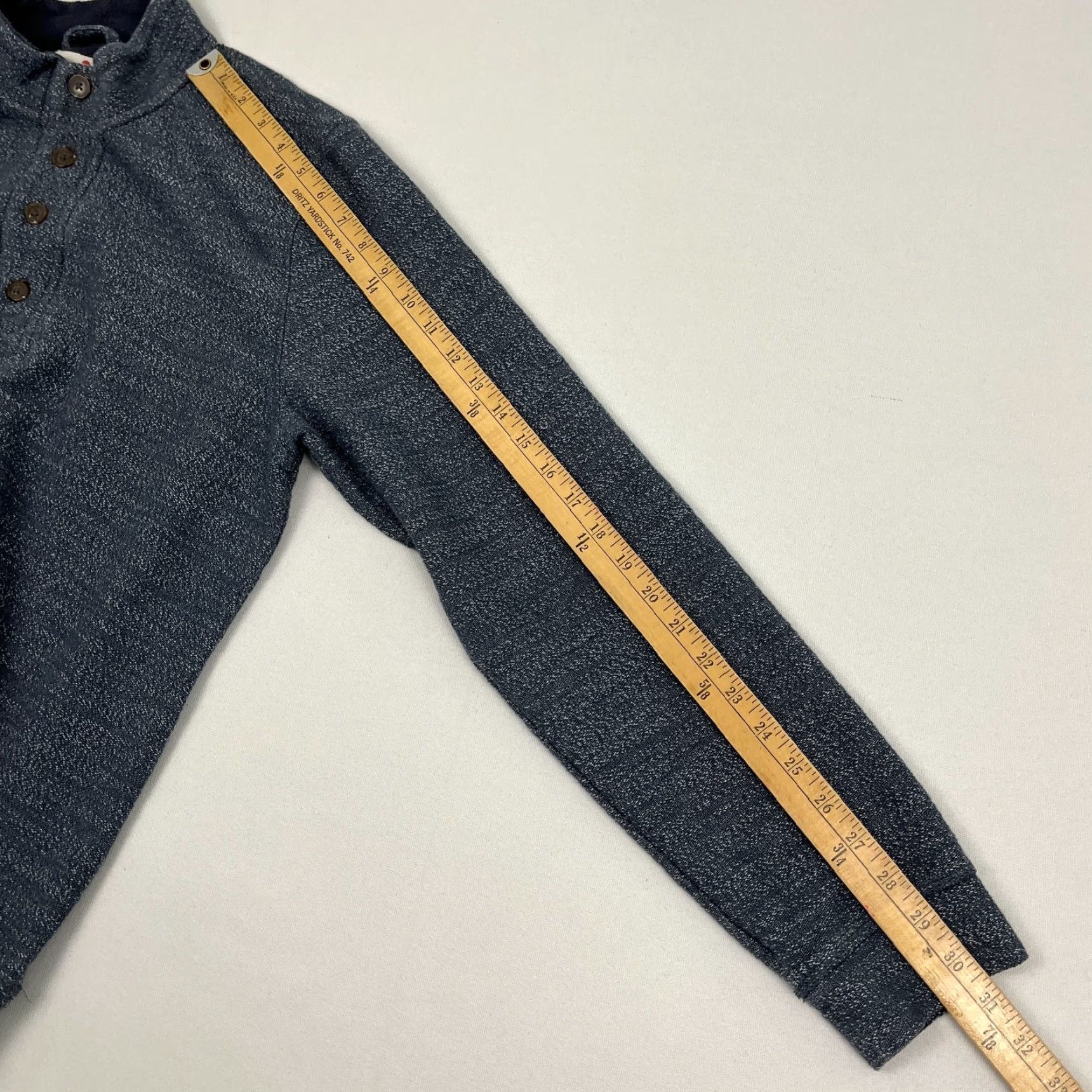 Marine Layer Marine Layer Sweatshirt Mens L Blue 4 Button Henley Pullover Knit Pullover Shirt Size US L / EU 52-54 / 3 - 5 Thumbnail