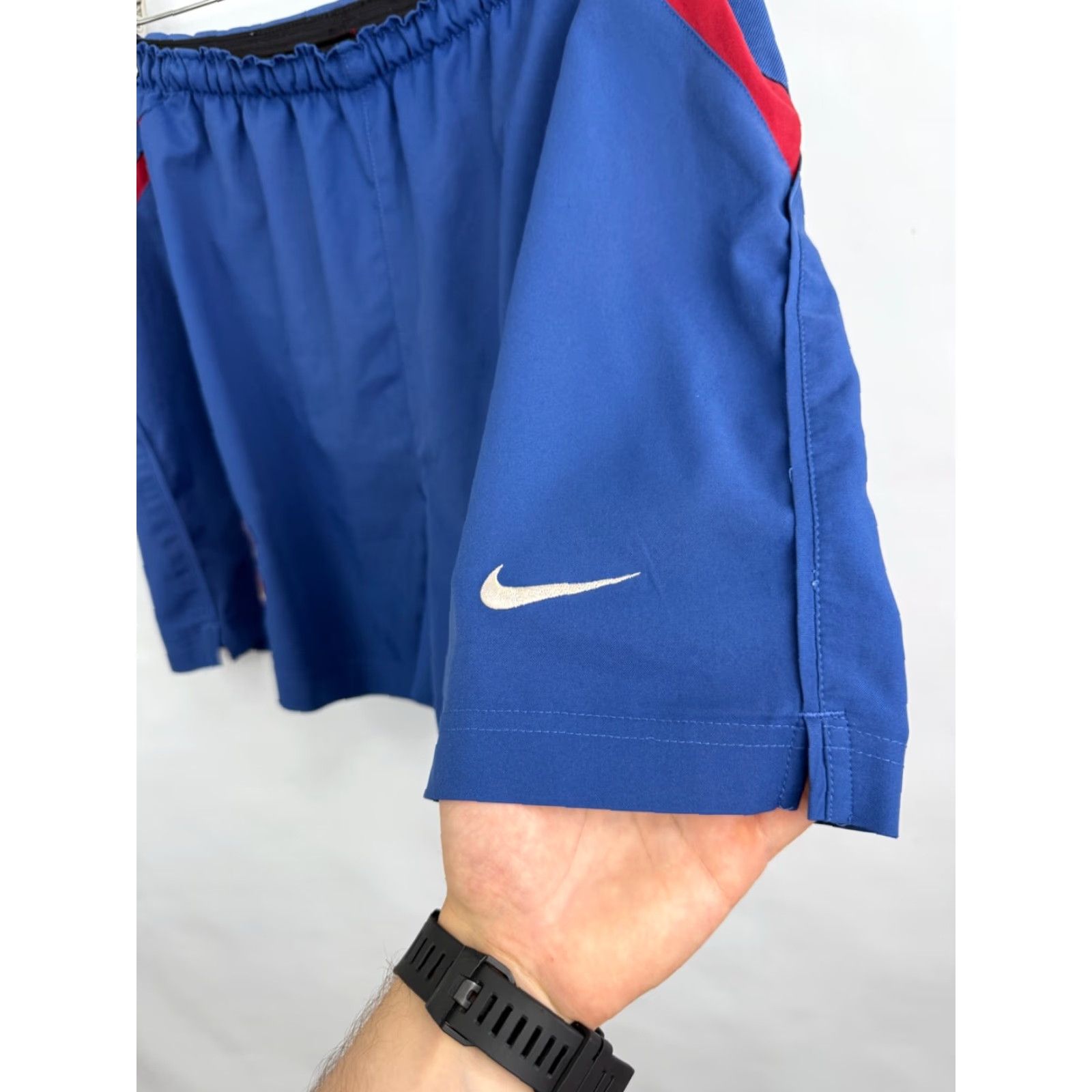 Nike VINTAGE FC Barcelona Nike Soccer Shorts M Blue Mens Size US 31 - 4 Thumbnail