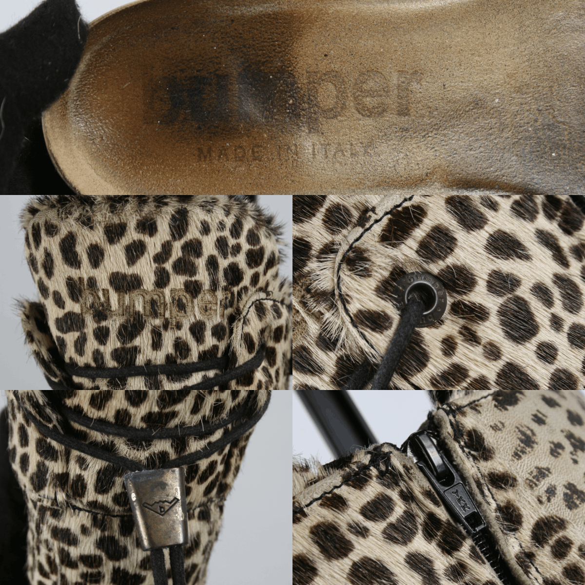 Japanese Brand Bumper Leopard Y2K Knee High Fur Hair Boots Size US 5 / IT 35 - 15 Thumbnail