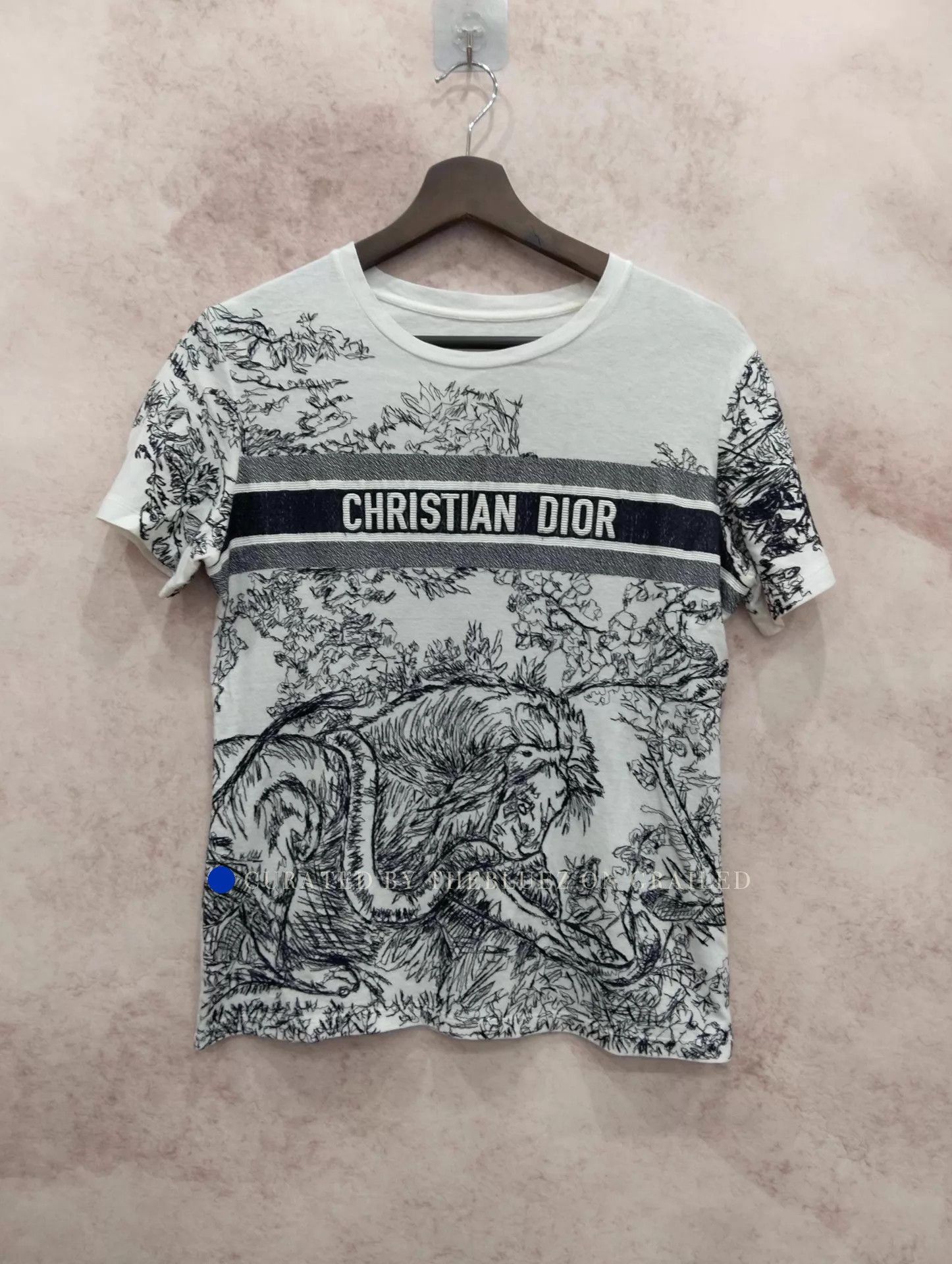 Dior Classic Print Embroidered T-Shirt Size US S / EU 44-46 / 1 - 1 Thumbnail