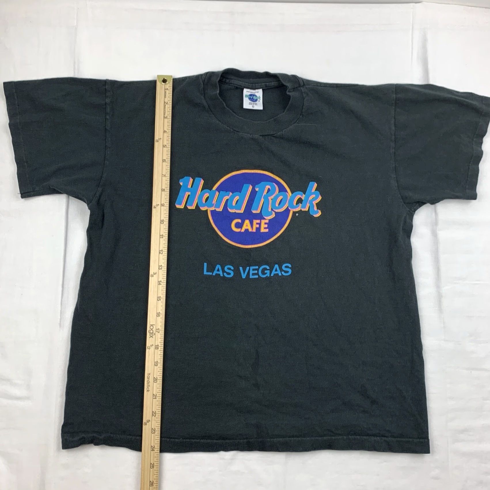 Hard Rock Cafe VINTAGE Hard Rock Cafe T Shirt Adult Large Black Las Vegas 90s Rock N Roll Faded Rock n Roll Size US L / EU 52-54 / 3 - 4 Thumbnail