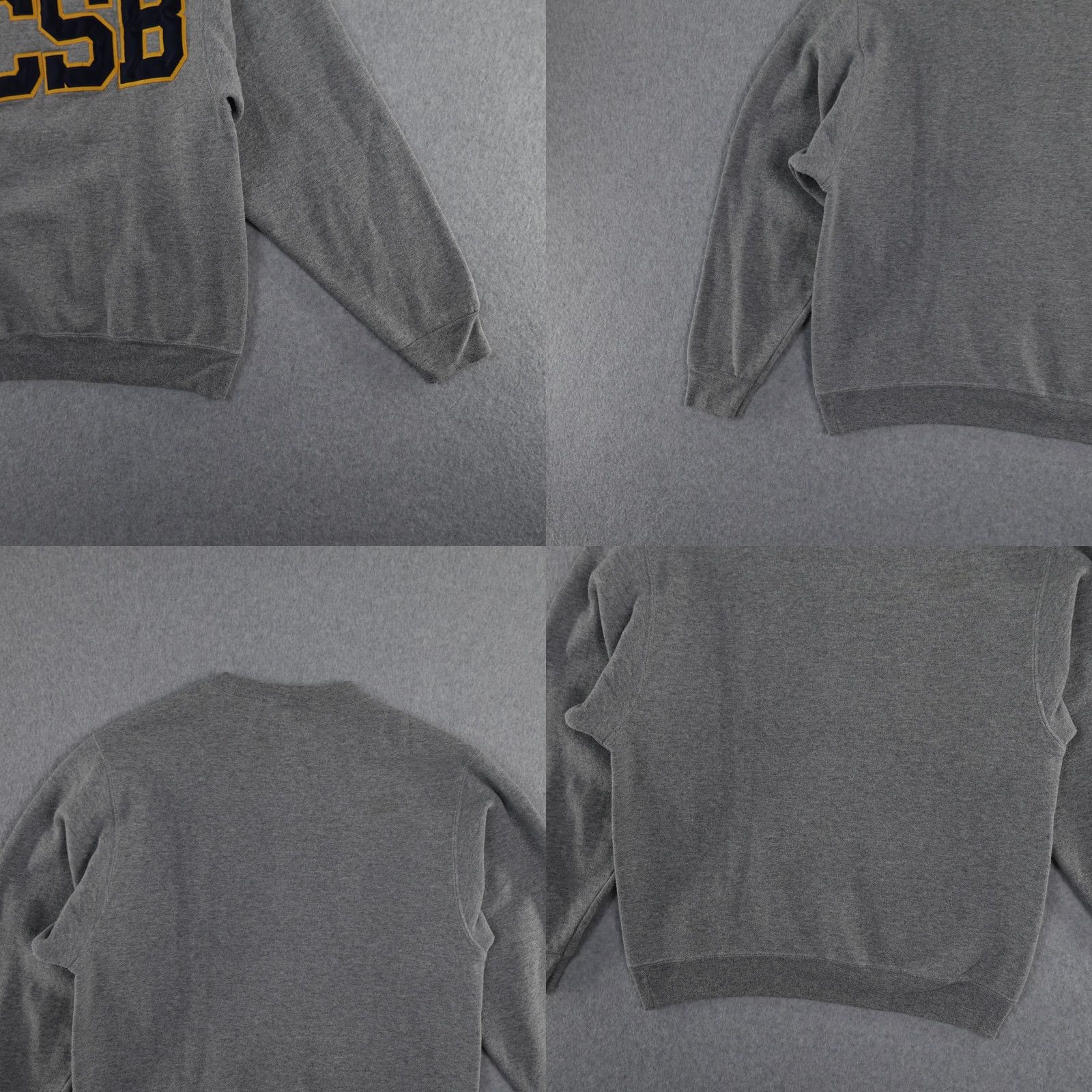 Vintage VINTAGE Campus Collection Sweatshirt Shirt Mens Small (19X24) Gray Sweatshirt Pullover 90s? Size US S / EU 44-46 / 1 - 8 Thumbnail