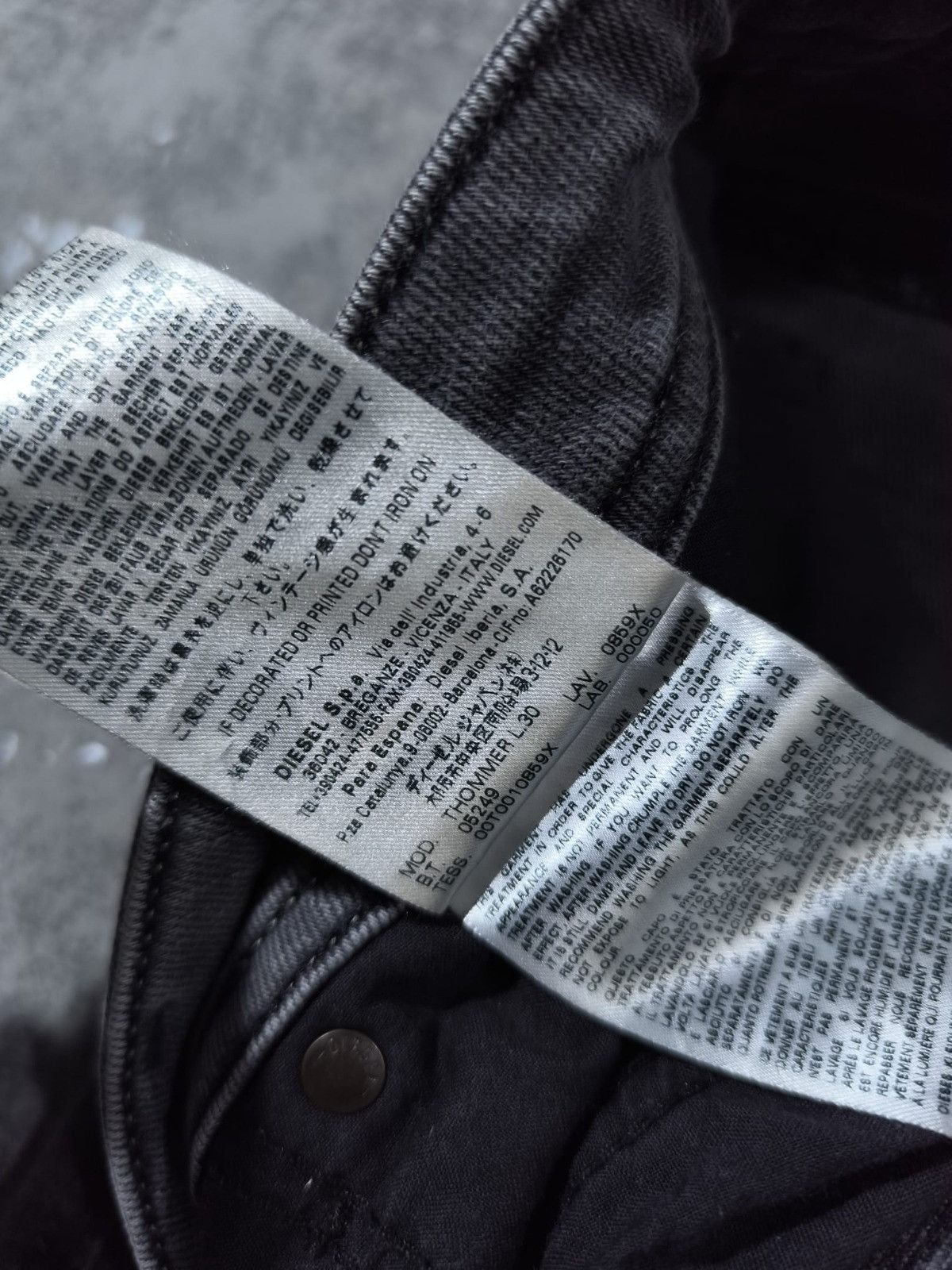 Diesel VTG DIESEL HEDI SLIMANE THOMMER SLIM RICK OWENS Size US 36 / EU 52 - 11 Thumbnail