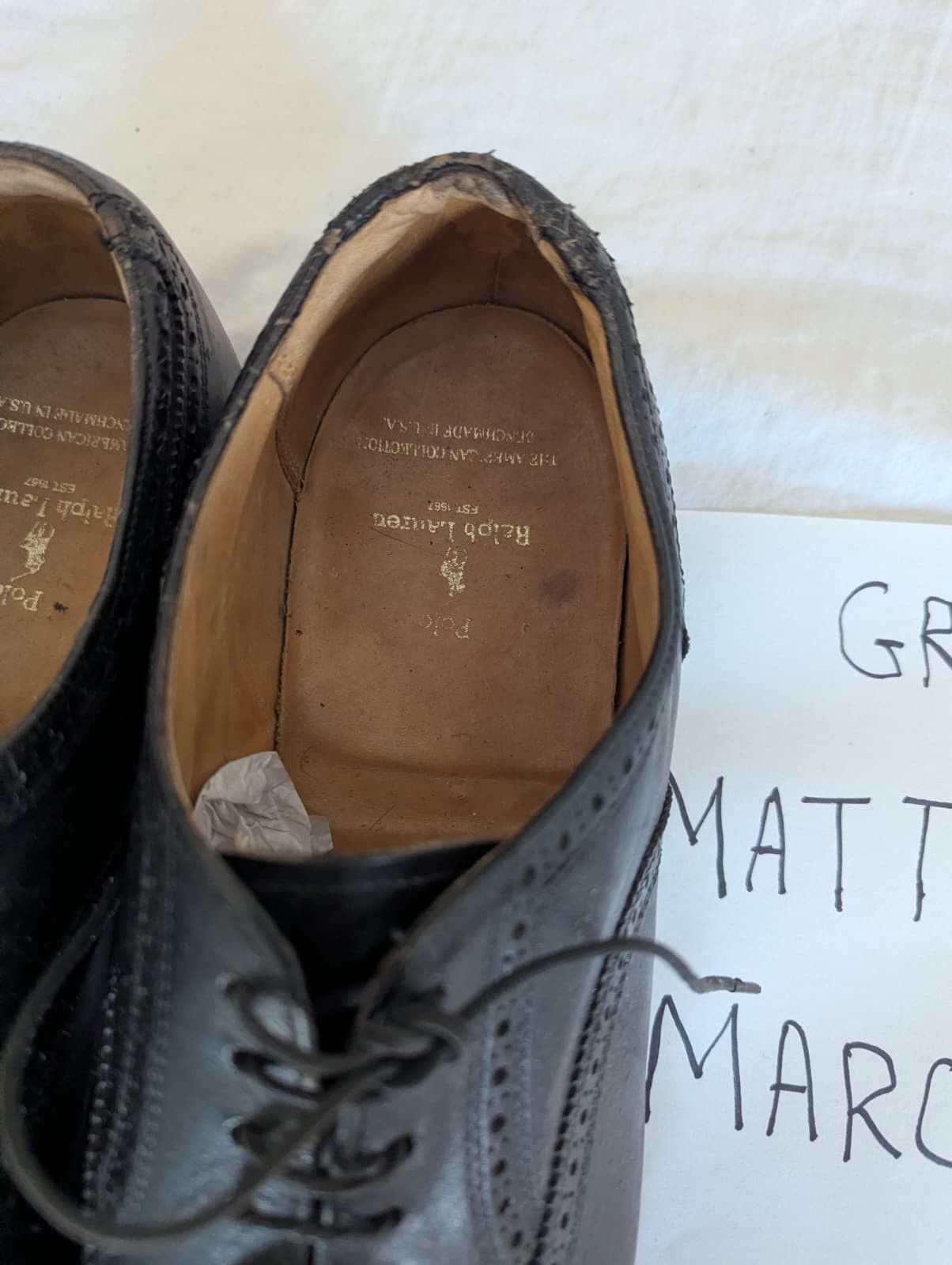 Other Vintage leather Ralph Lauren Shoes Size US 12 / EU 45 - 3 Thumbnail