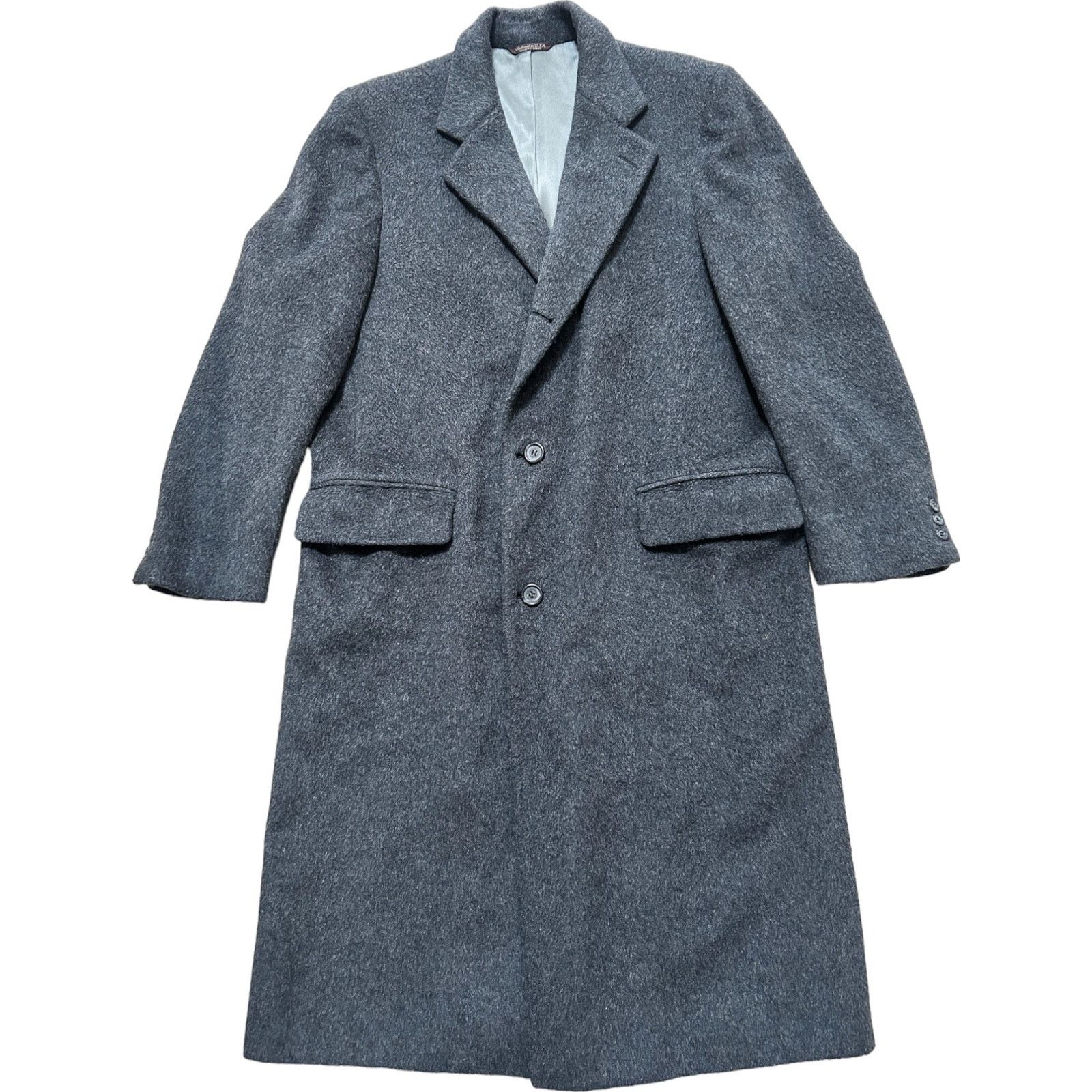 Nordstrom Cricketeer Mens Large Heavyweight Gray Trenchcoat Size US L / EU 52-54 / 3 - 1 Thumbnail
