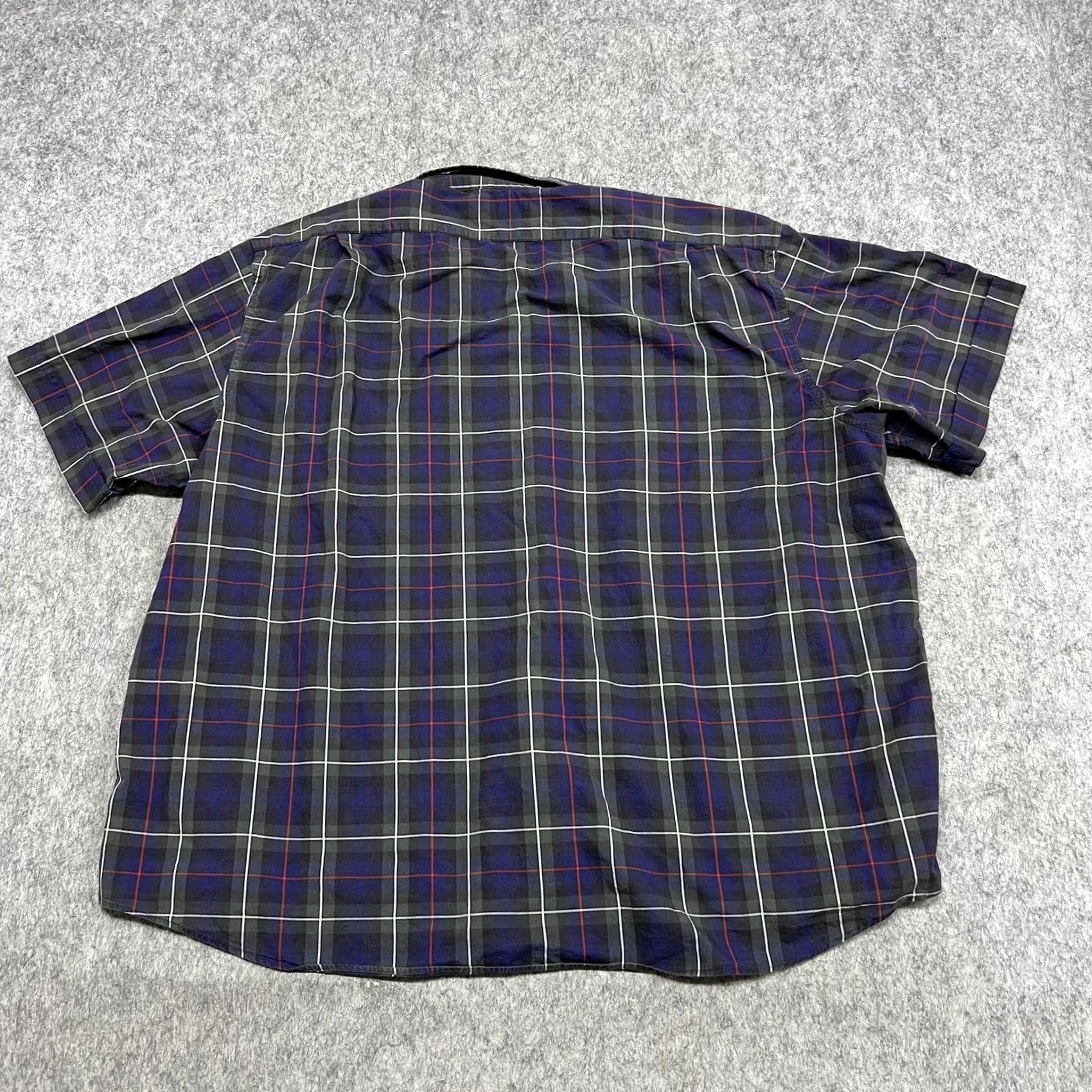 Polo Ralph Lauren Polo Ralph Lauren Shirt Mens 2XL Blue Plaid Short Sleeve Button Camp Loop Neck Size US XXL / EU 58 / 5 - 2 Thumbnail