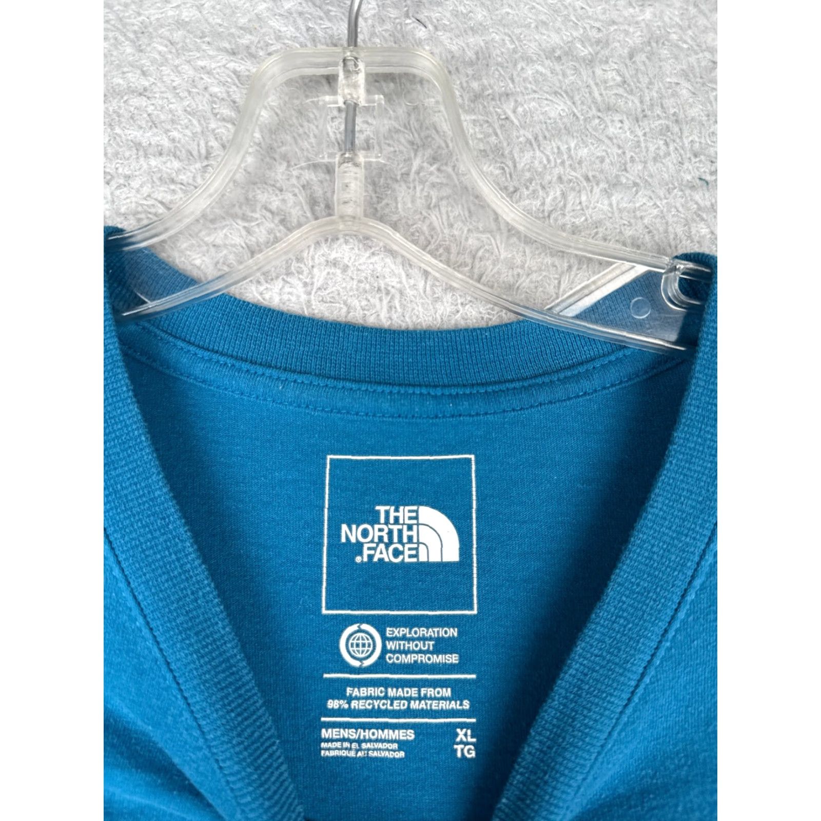 The North Face The North Face Shirt Men Extra Large Blue Short Sleeve Crew Neck Polyester Blend Mens Size US XL / EU 56 / 4 - 7 Thumbnail
