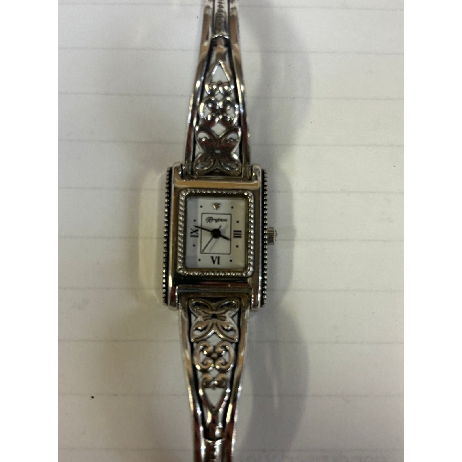 Brighton Brighton Silver Plated Butterfly Watch! New Battery! Size ONE SIZE - 6 Thumbnail