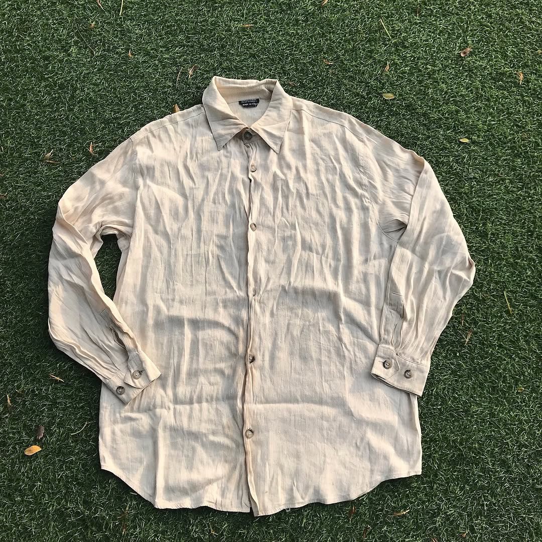 Armani × Giorgio Armani × Vintage Vintage Giorgio Armani Collezioni Men’s Shirt Size L Turquoi Size US M / EU 48-50 / 2 - 6 Thumbnail