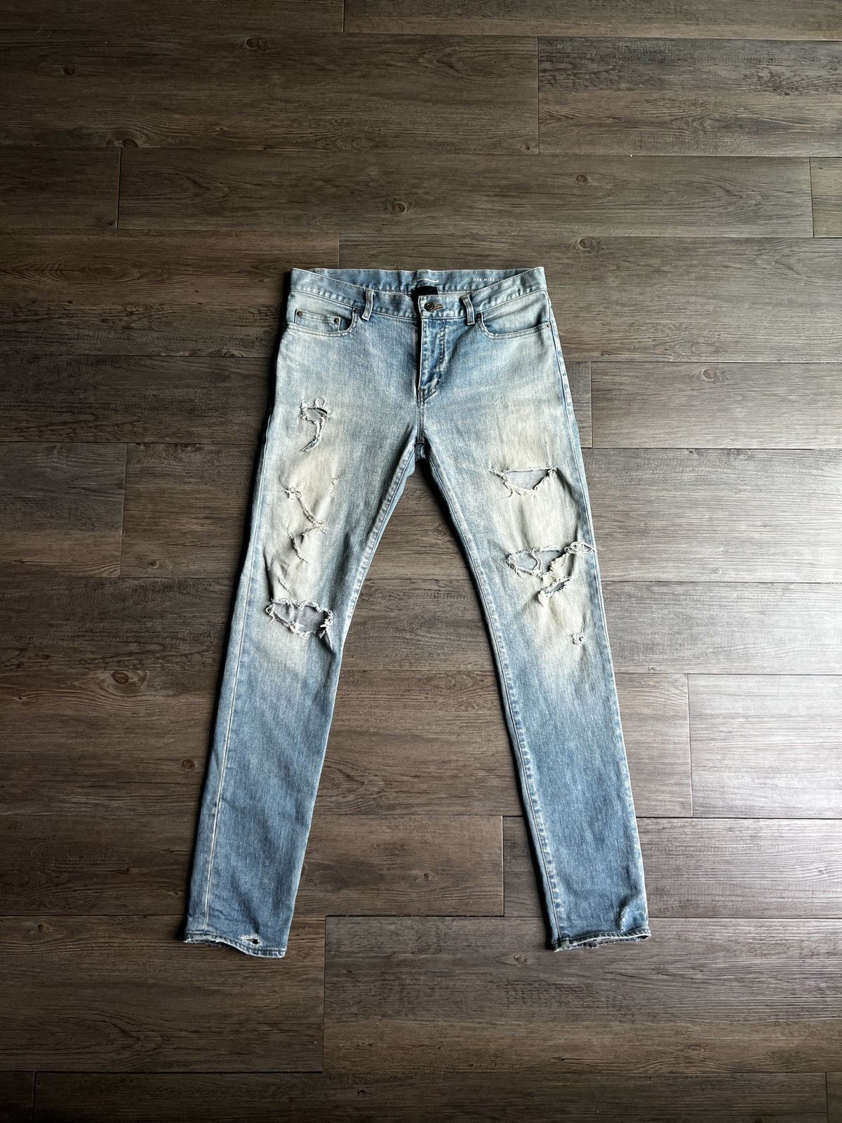 Saint Laurent Paris Saint Laurent - D02 Trash Denim (Hedi Slimane) Size US 32 / EU 48 - 1 Thumbnail
