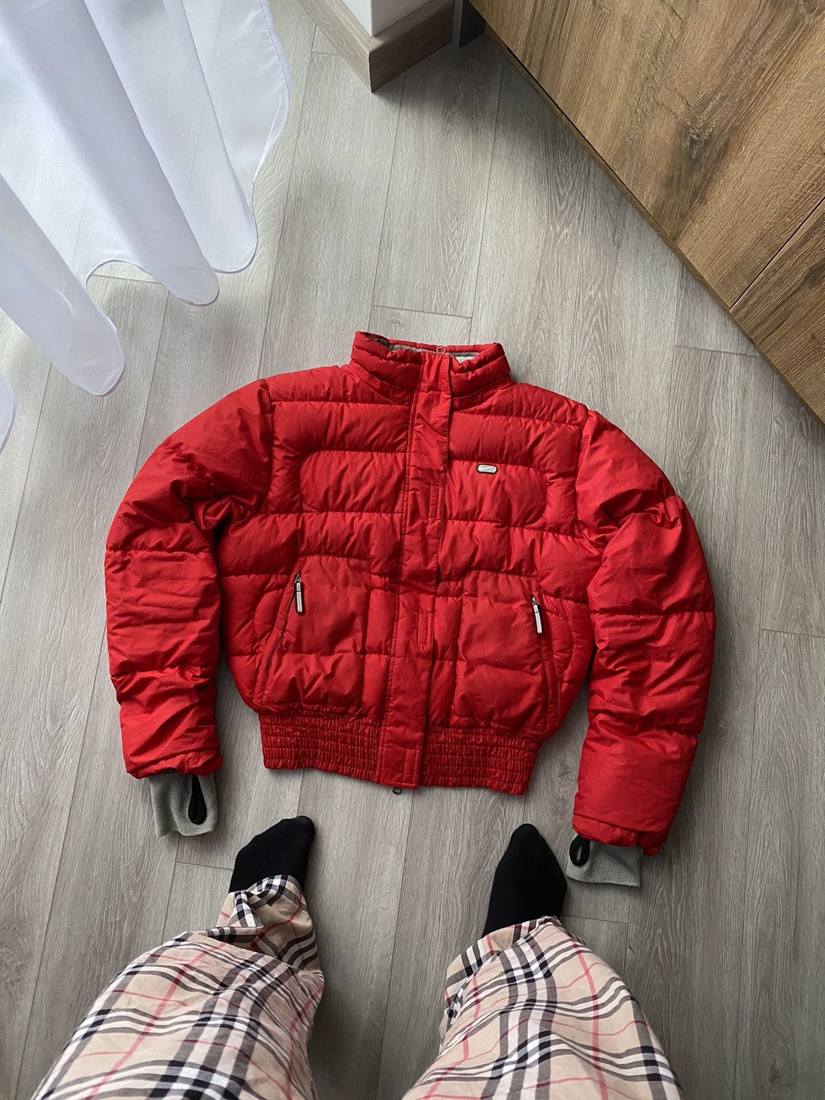 Japanese Brand × Nike × Vintage 💄 VINTAGE NIKE MINI SWOOSH Y2K DOWN PUFFER JACKET 90’S Size M / US 6-8 / IT 42-44 - 1 Thumbnail