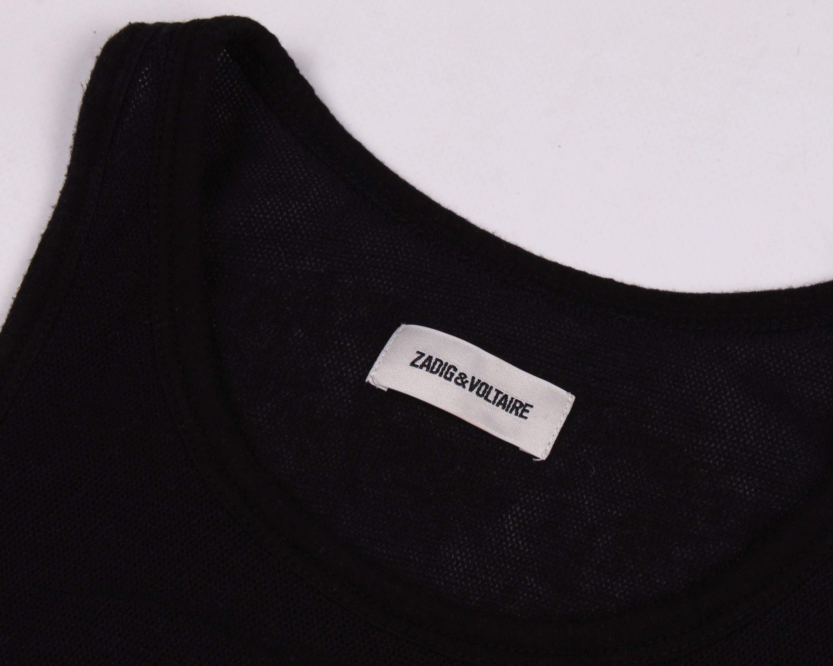 Zadig & Voltaire Zadig & Voltaire Printed Mesh Grunge Tank Top Size XS / US 0-2 / IT 36-38 - 5 Thumbnail